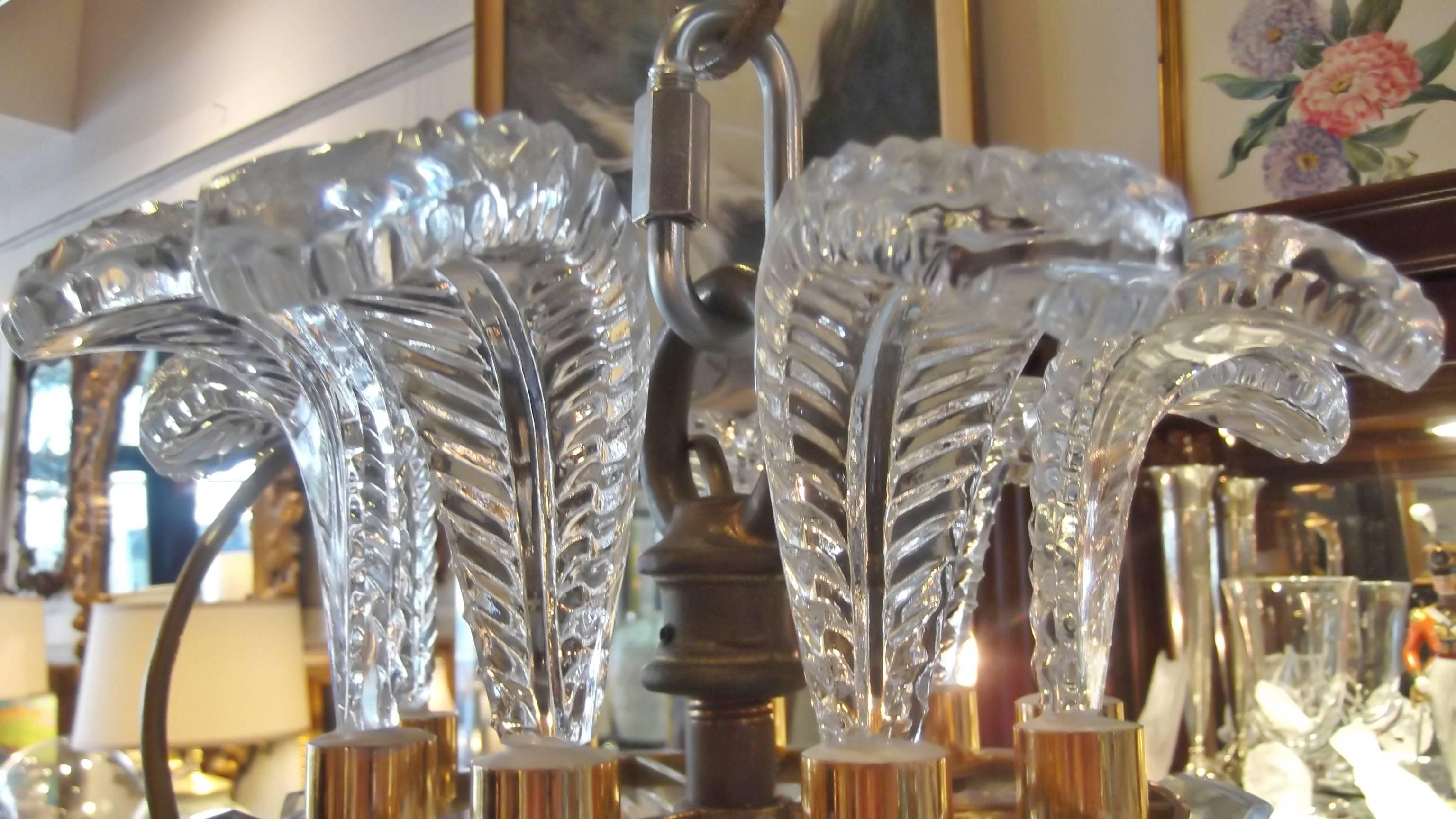 20th Century A Impressive Custom Waterford Crystal Chandelier, 65 inches long For Sale