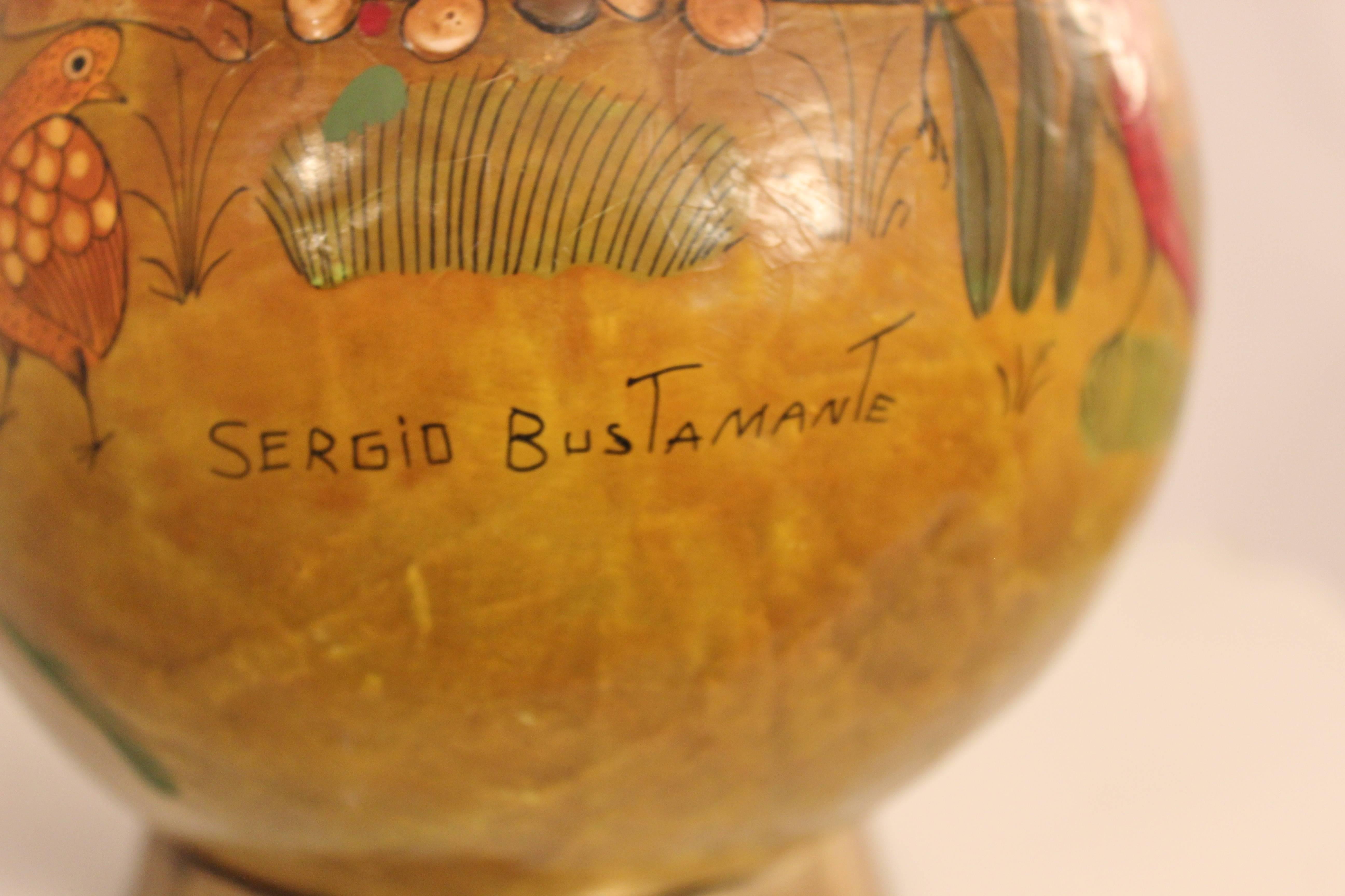 Mexican Sergio Bustamante Egg Sculpture
