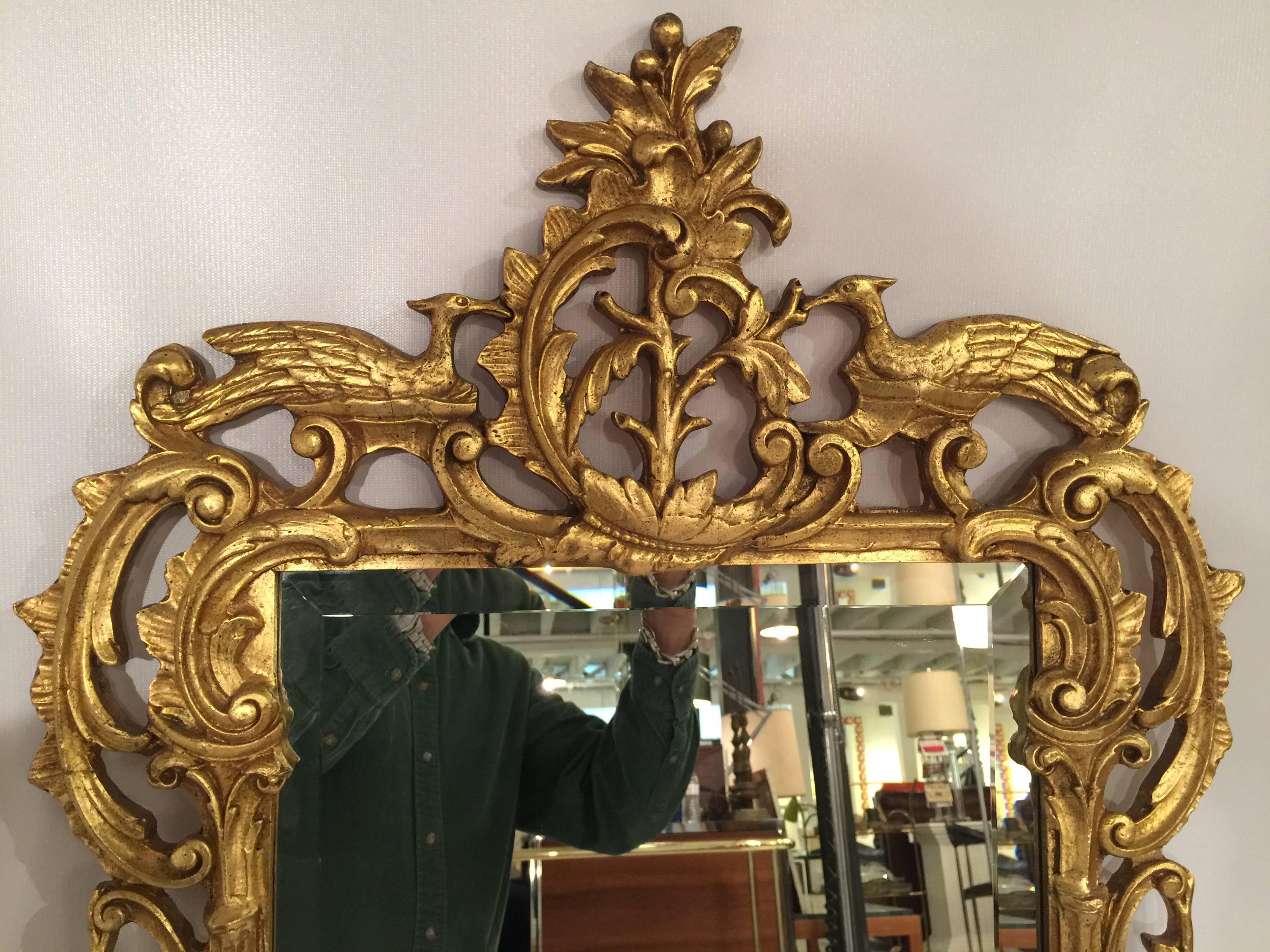 Baroque Gold Gilt Hand-Carved Friedman Brothers Mirror