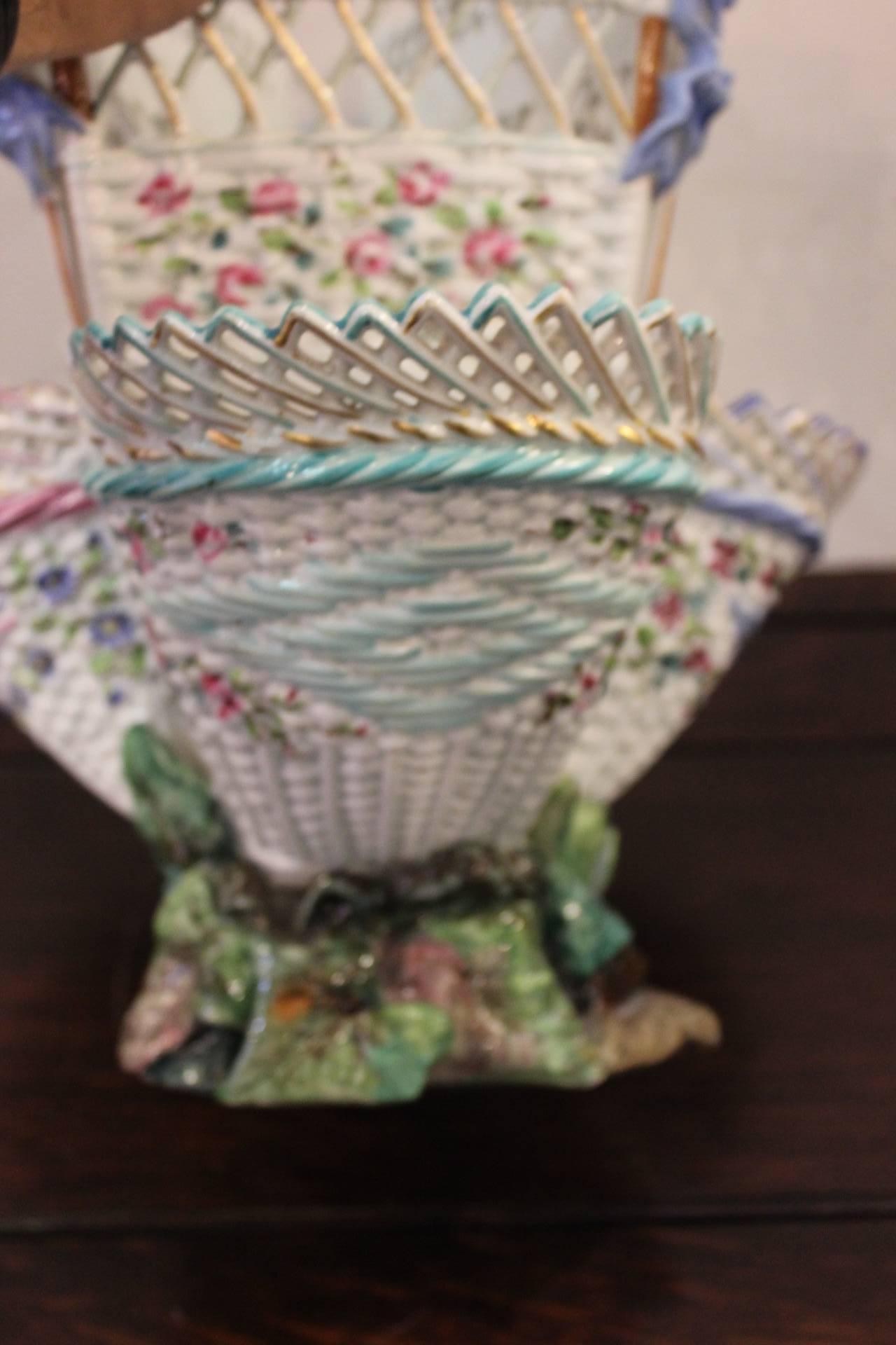 French Reticulated Epergne by Louis Majorelle In Excellent Condition In Lambertville, NJ
