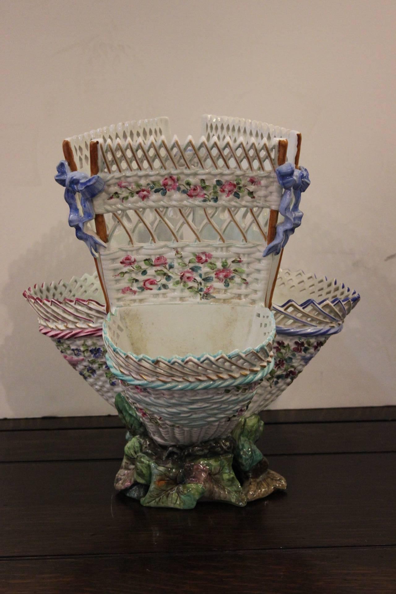 Belle Époque French Reticulated Epergne by Louis Majorelle