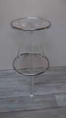 Set of Four Lucite and Chrome Bar Stools by Hill Manufacturing