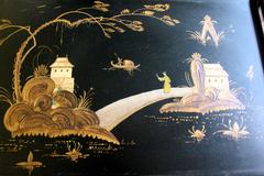 Chinoiserie Black with Gold Tea Cart