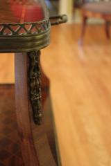 French Inlaid Gallery Top Tiered Dessert Table