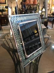 Large Sterling Silver and Cut-Glass Picture Frame