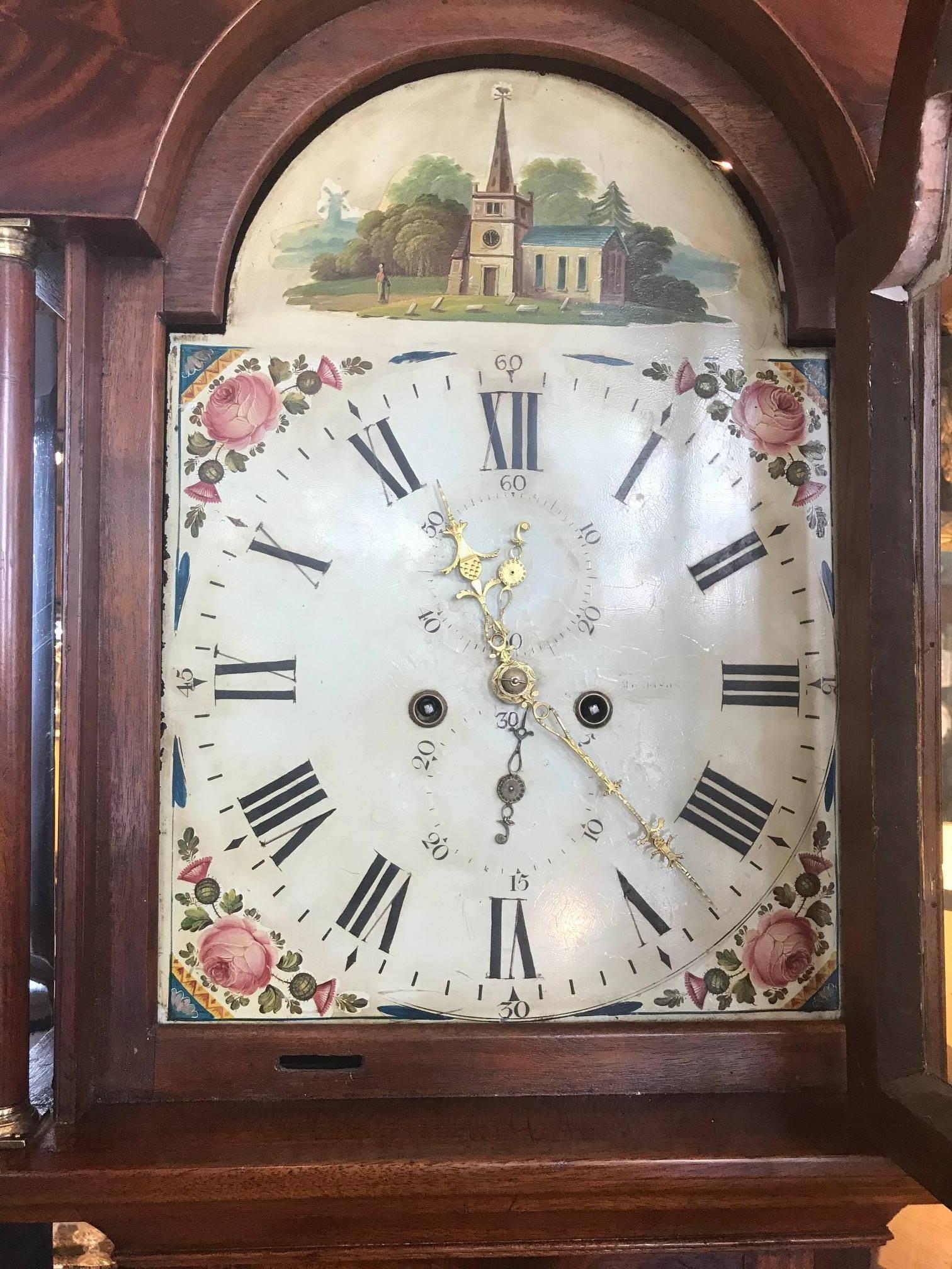 English George III Tall Case Clock, circa 1800