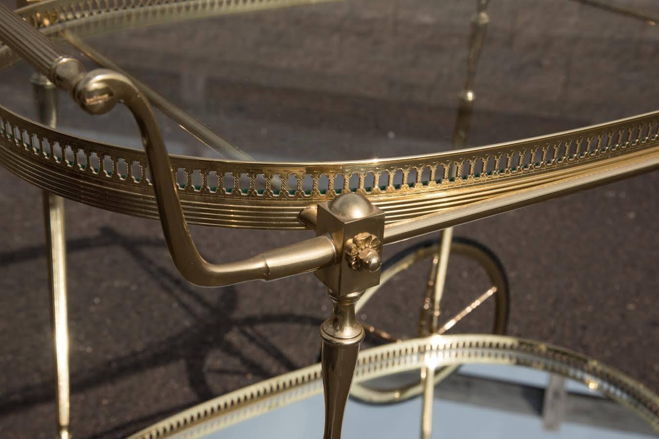 brass tea carts