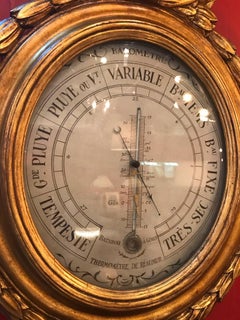 Antique French Giltwood Barometer