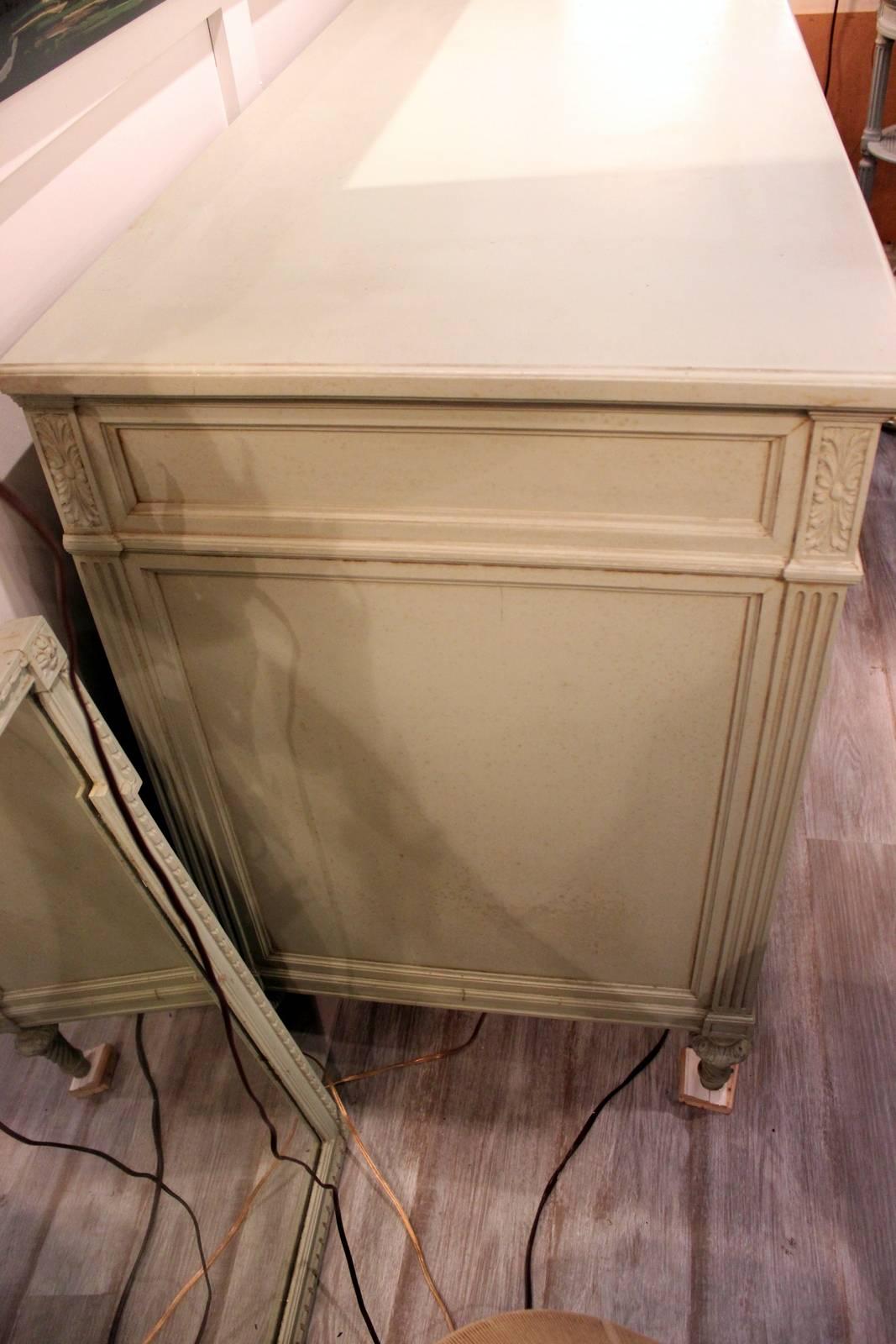 Louis XVI Painted  Commode in the Louis XV Style