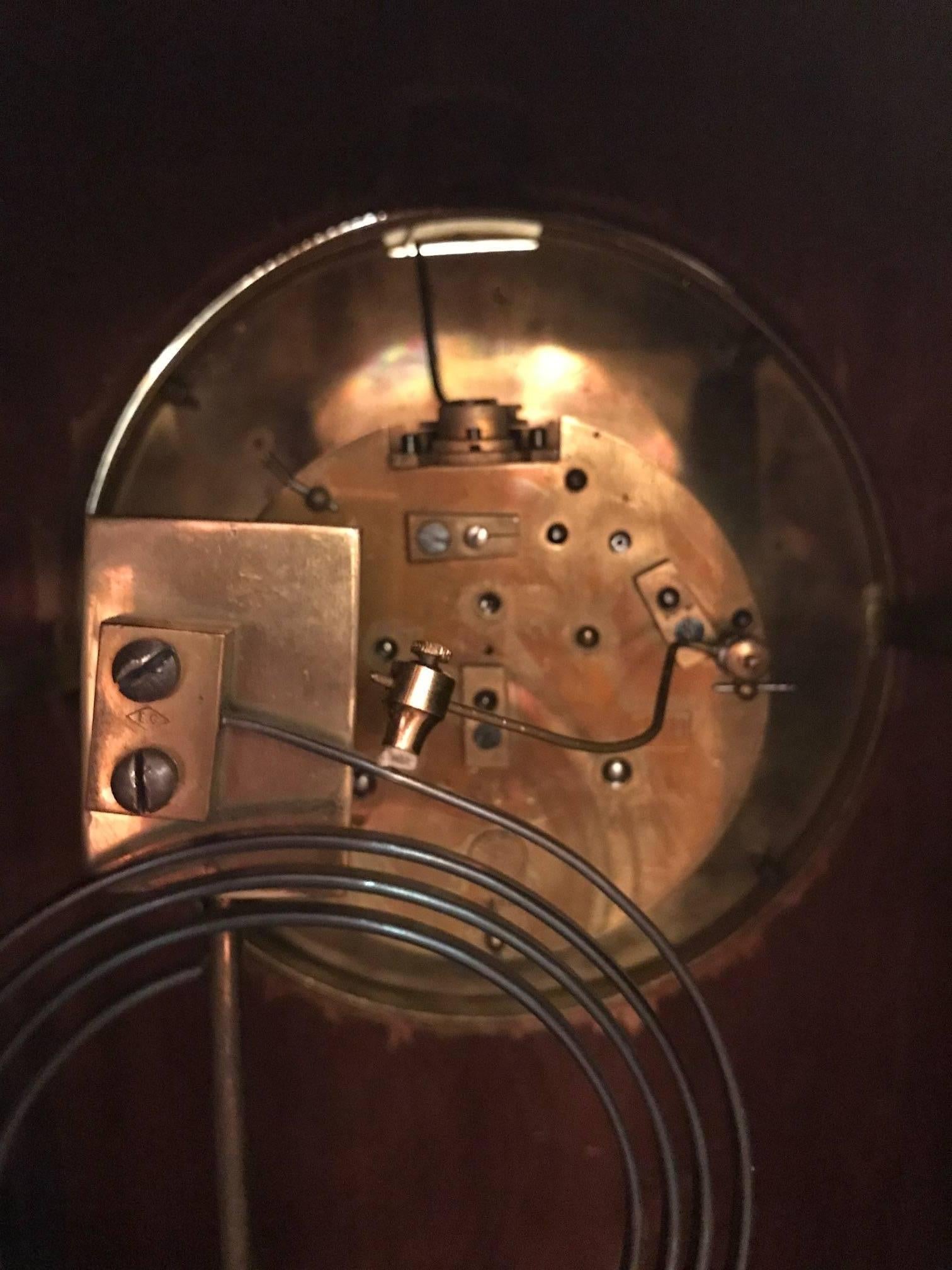 19th Century Mahogany Inlaid Bracket Clock 4
