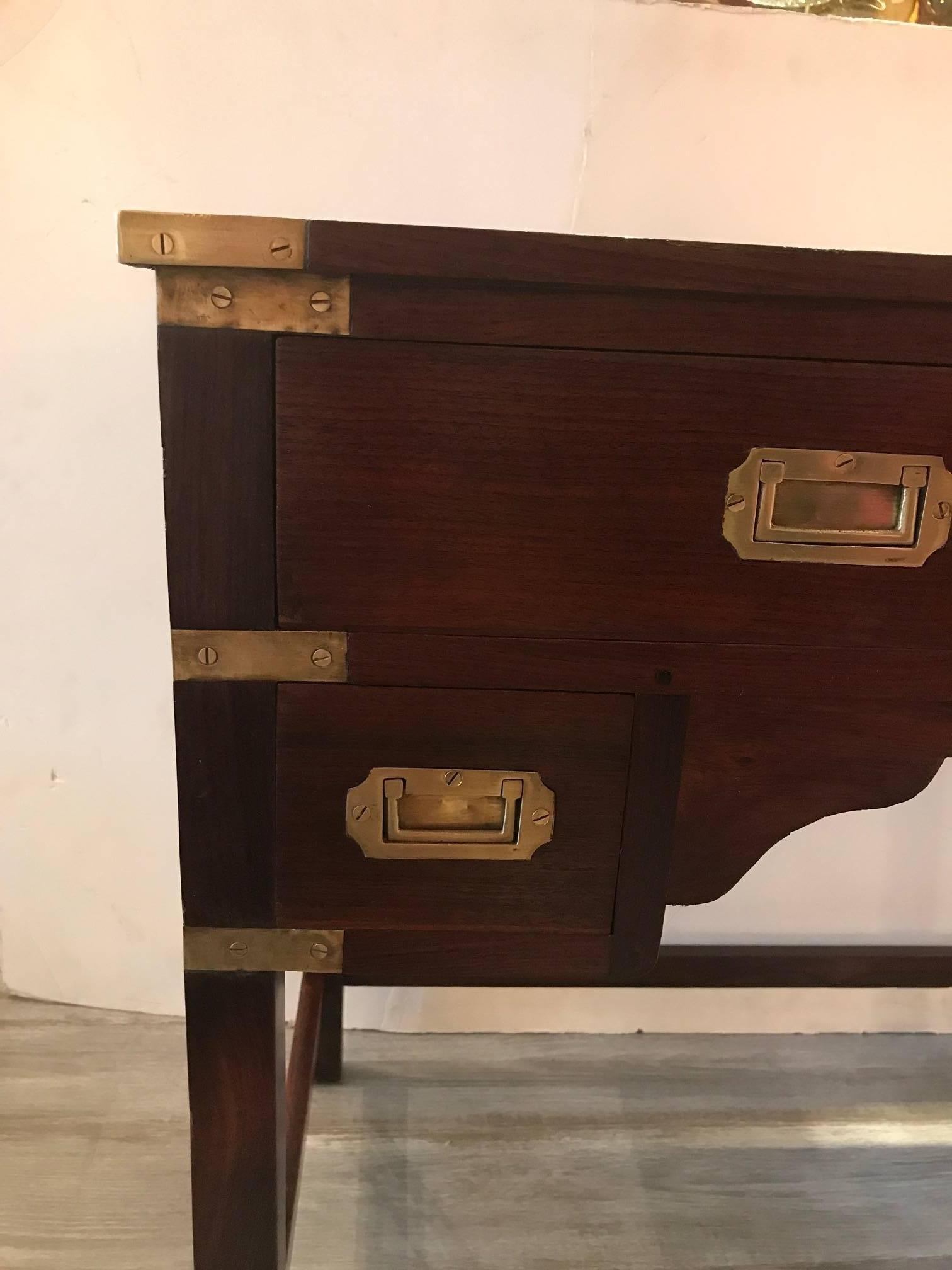 Late 19th Century Rosewood Campaign Desk 2