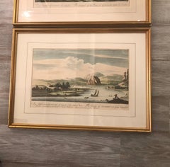 Set of Three Hand Colored Lithographs, Scotland, 1693