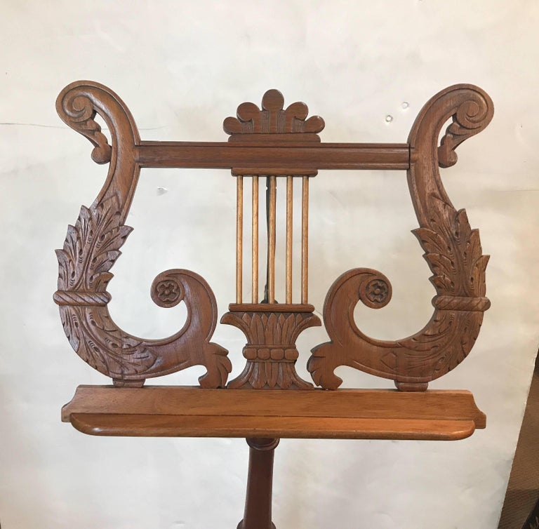 Antique Empire Music Stand For Sale at 1stDibs