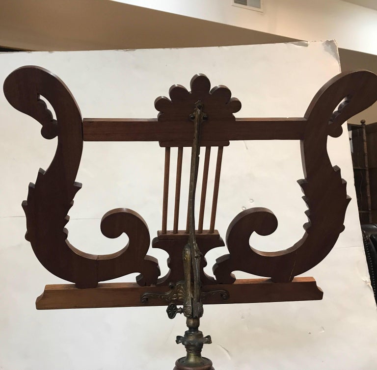 Antique Empire Music Stand For Sale at 1stDibs