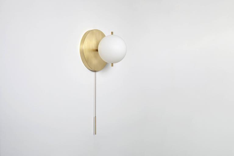 Signal Brass Globe Sconce with Pull Chain For Sale at 1stdibs - Signal Brass Globe Sconce with Pull Chain 2