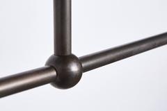 Workstead Lodge Chandelier II in Oxidized Ash and Blackened Steel