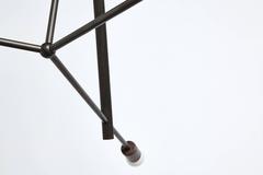 Workstead Lodge Chandelier III in Oxidized Ash and Blackened Steel