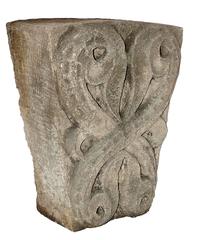 Carved Limestone Keystone