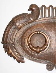 Art Deco Bronze Peacock Furniture Hardware
