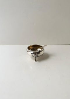 Sterling Silver Salt Cellar & Spoon