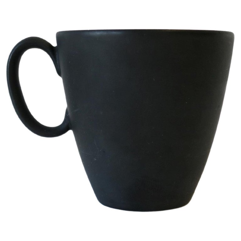 Designer Ray Loewy Matte Black and White Espresso Coffee or Tea