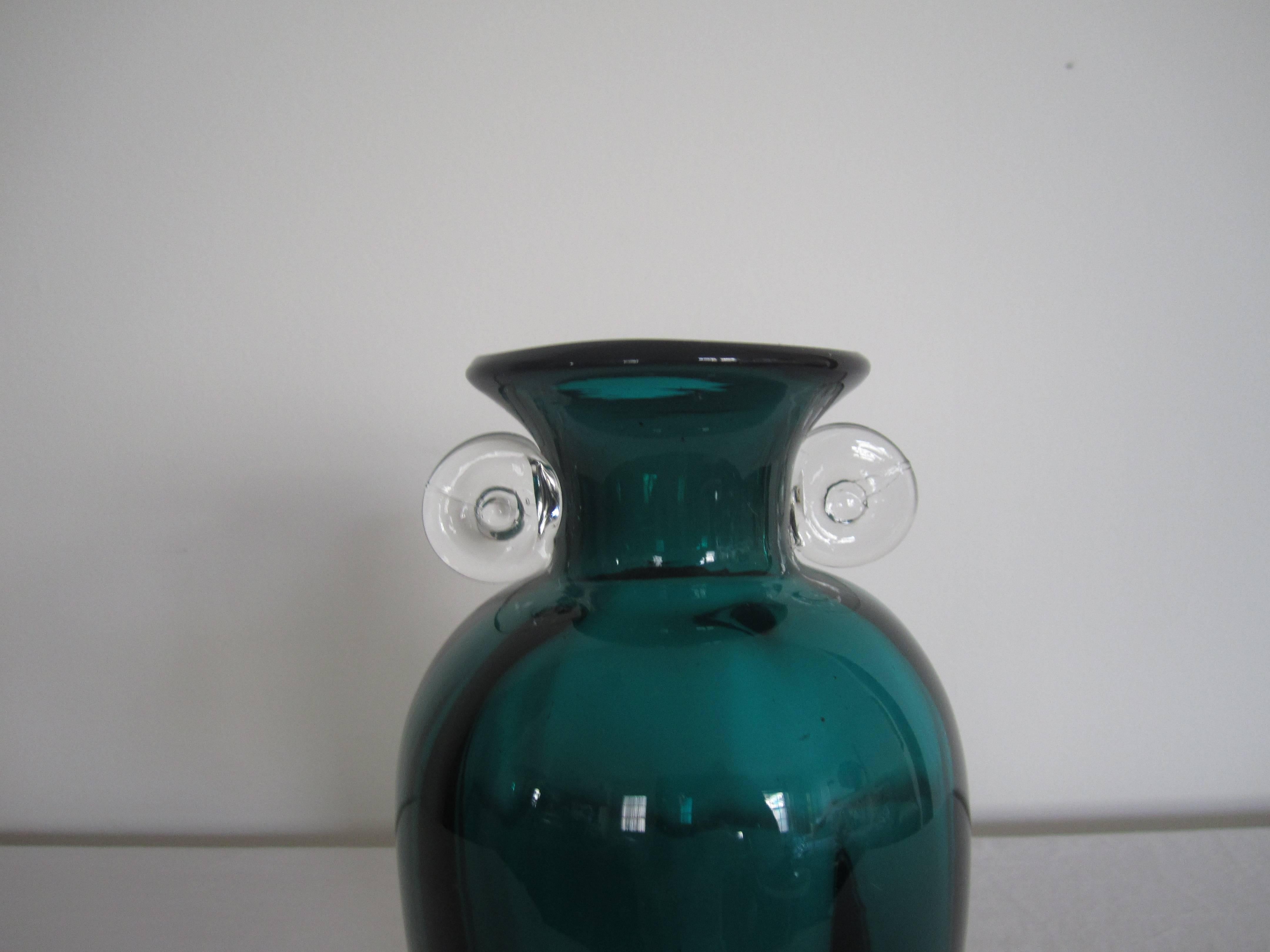 hand blown glass vases vintage