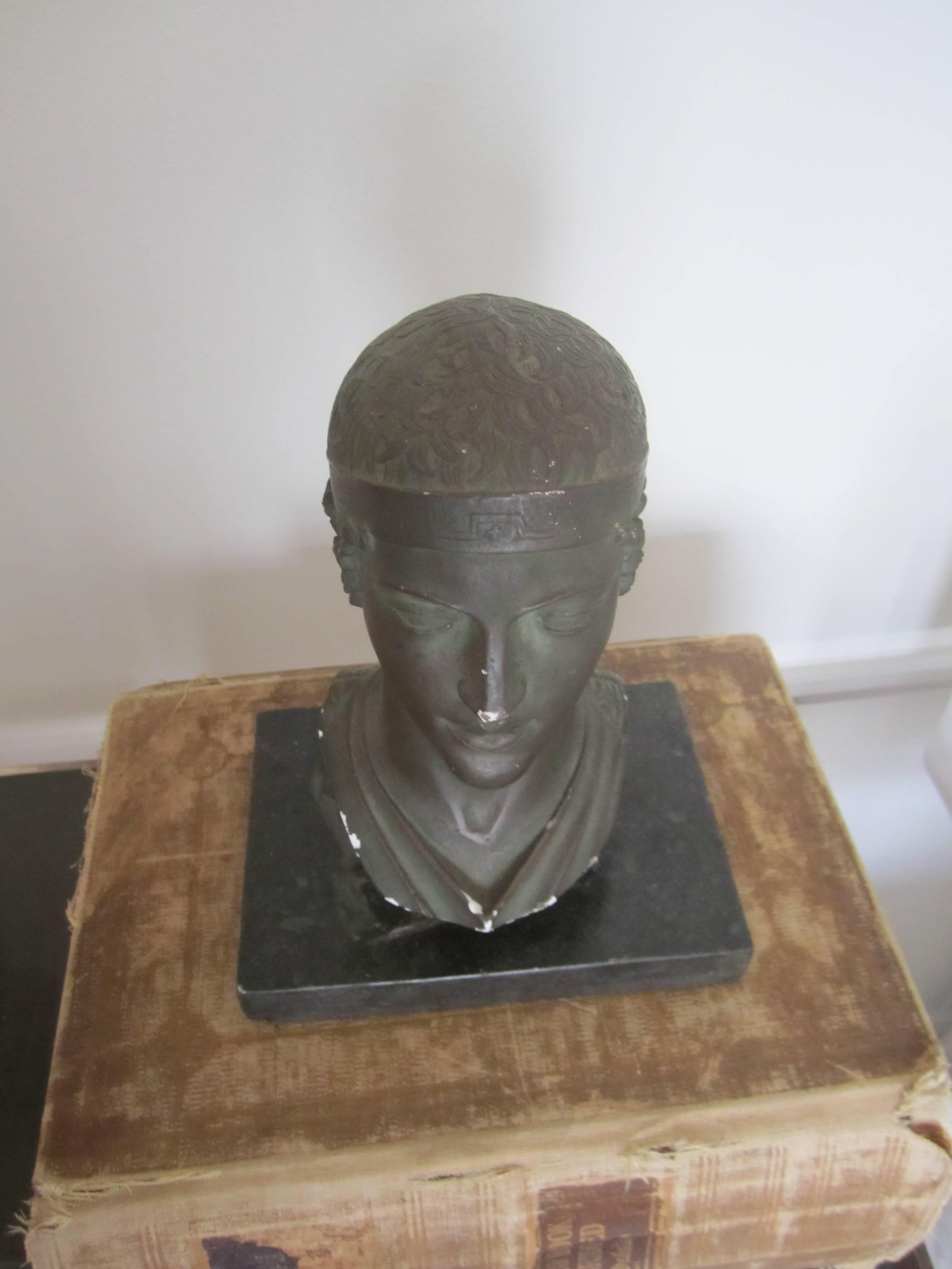 Greek or Roman Head Bust Sculpture, 1965 For Sale 6