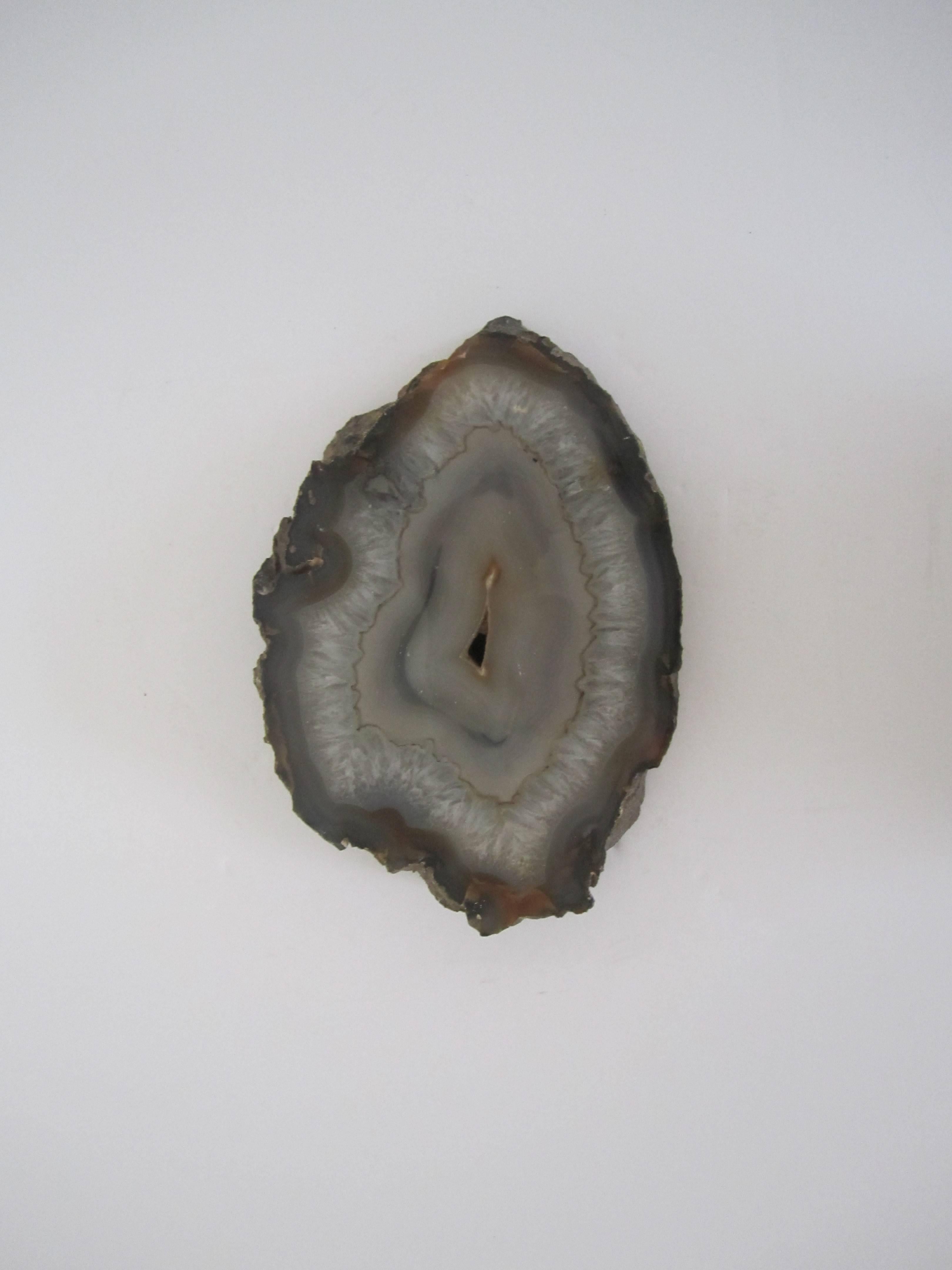 Unknown Grey Agate Onyx Decorative Object or Display Piece For Sale