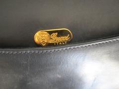 Chic 1970s Gucci Clutch Bag with Brass Double G