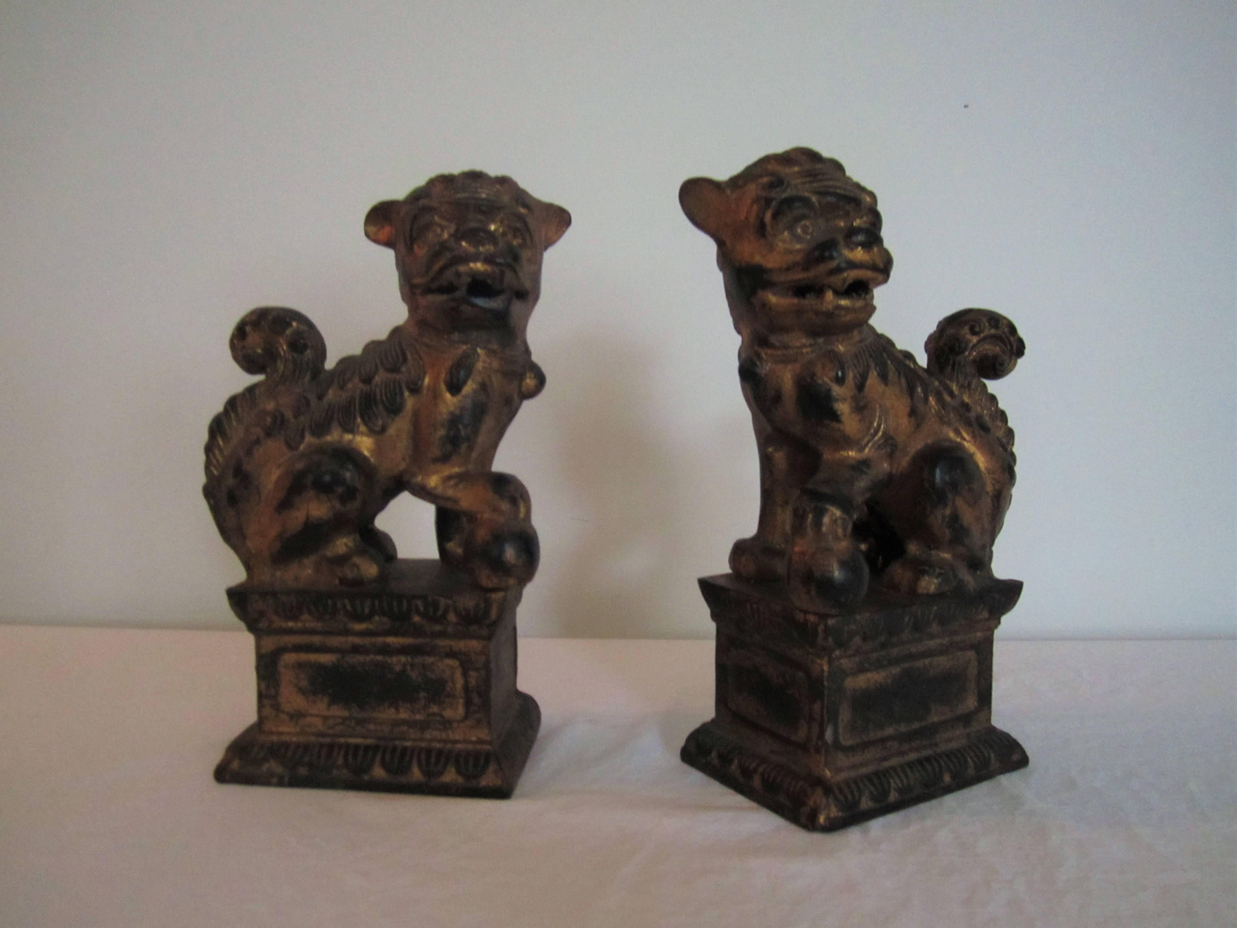 antique dog bookends
