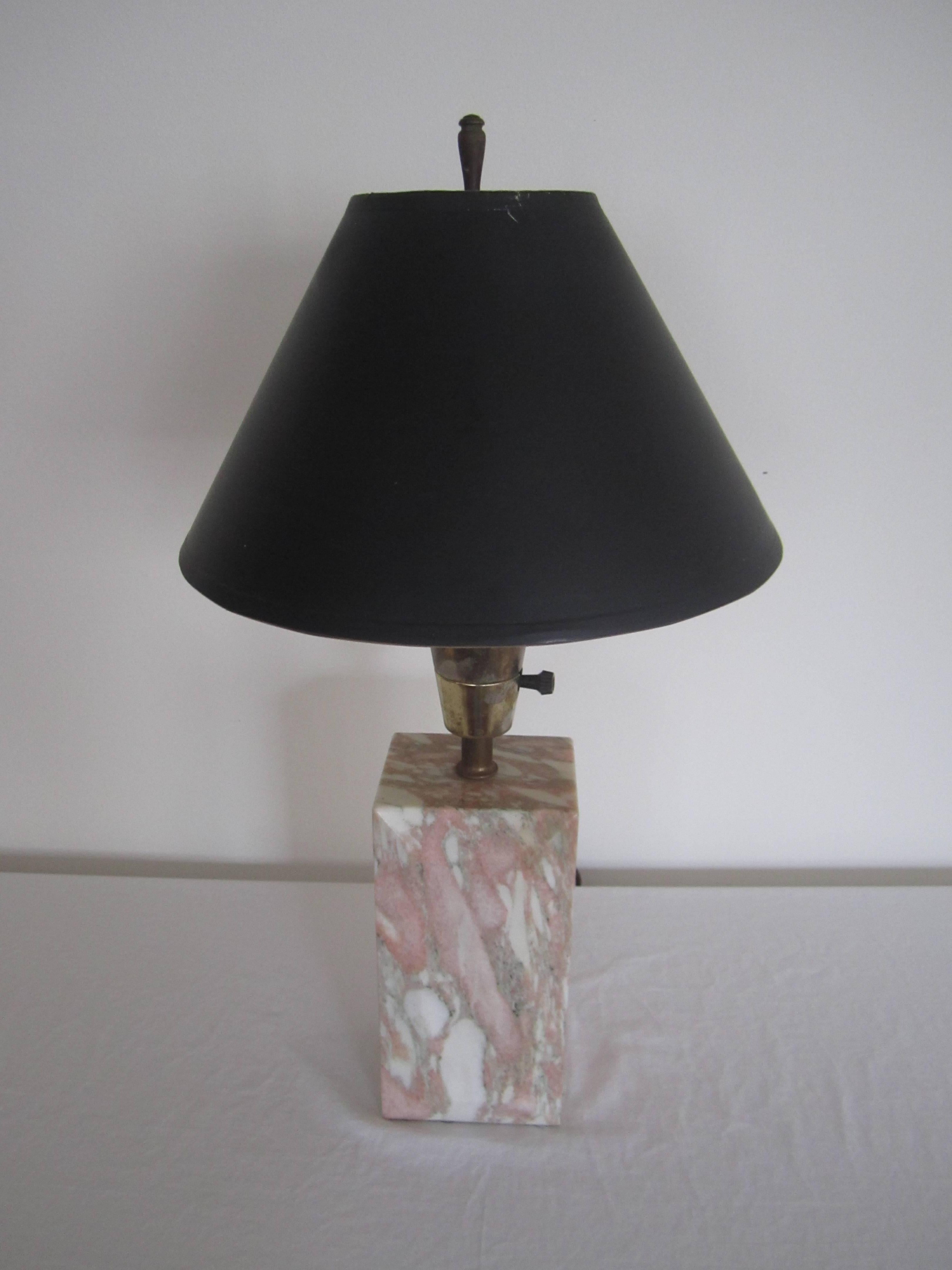 pink marble lamp