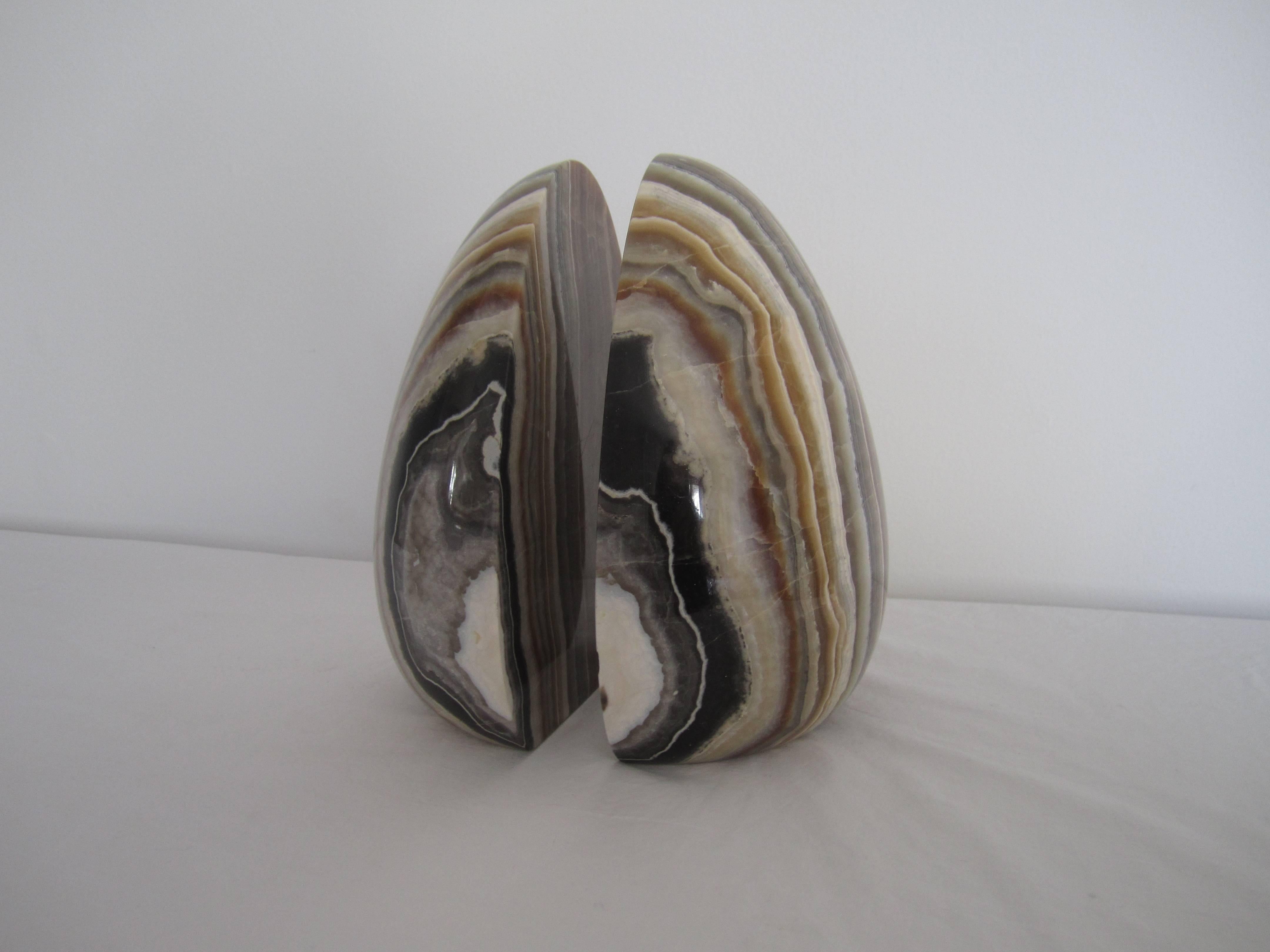 Vintage Modern Marble Bookends, Italy 4