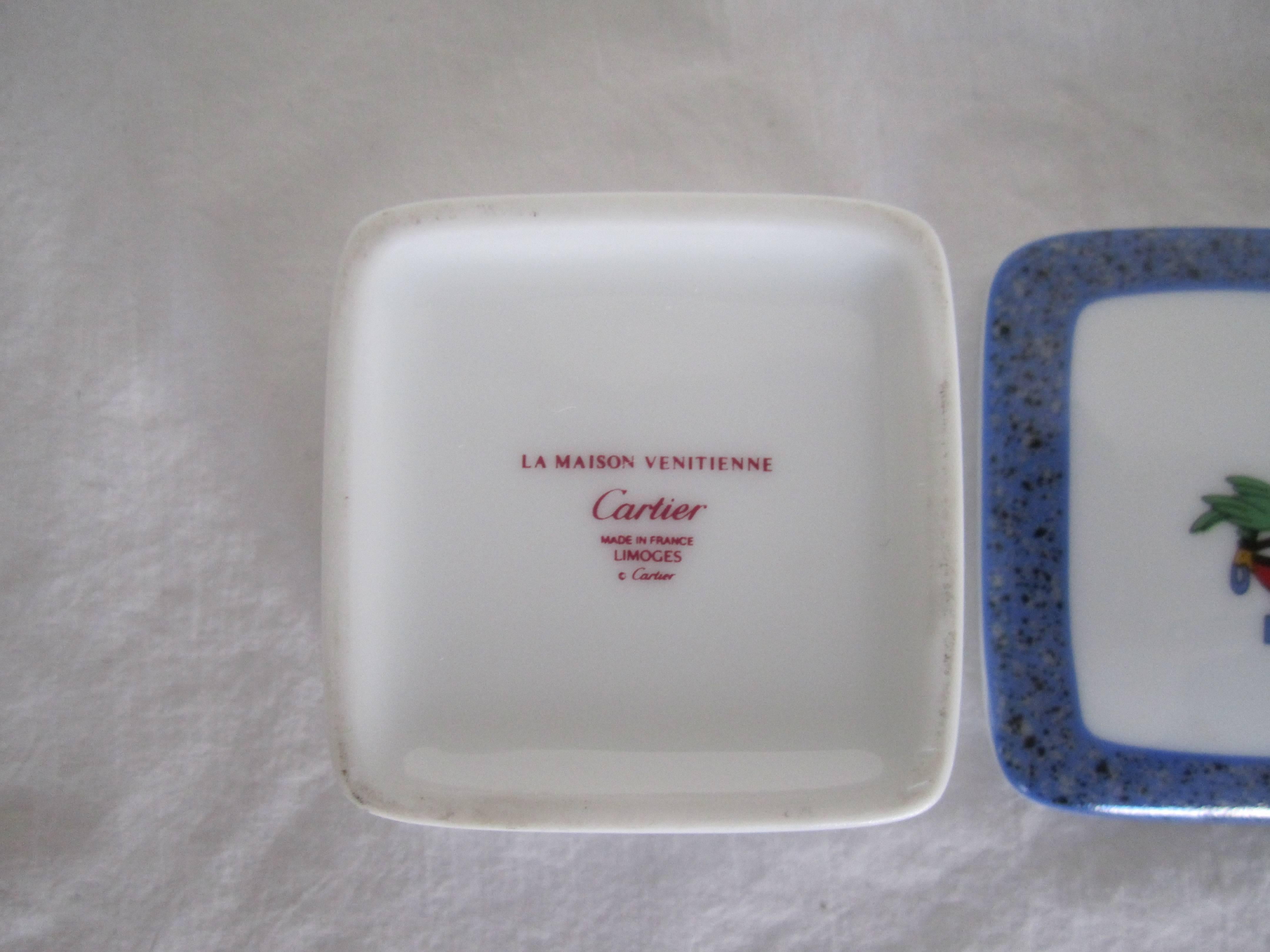 Cartier Porcelain Box, France In Excellent Condition In New York, NY