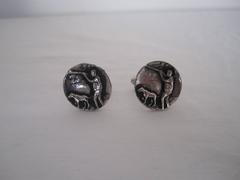 Hunter and Bloodhound Dog Cufflinks