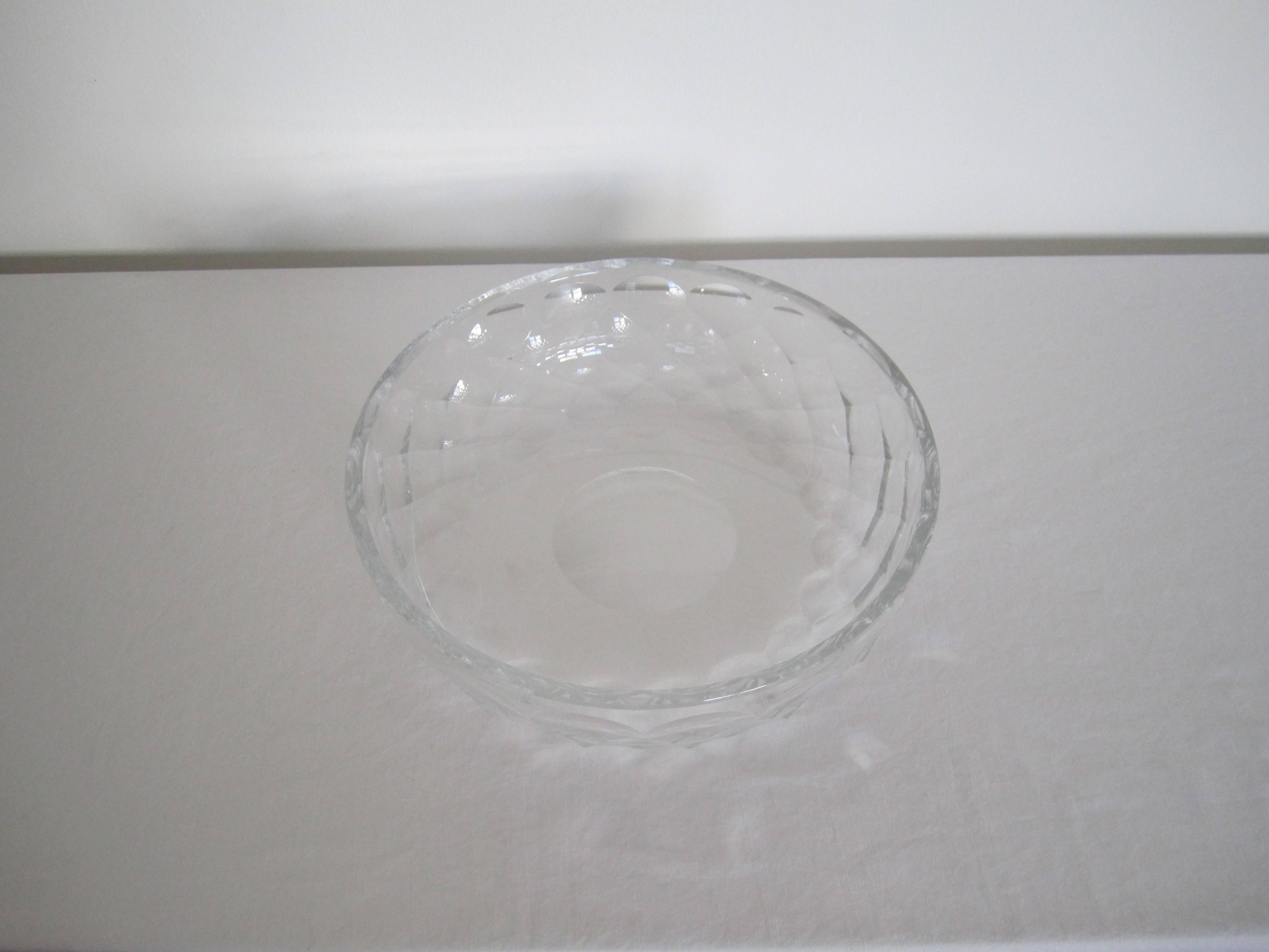 Tiffany & Co. Crystal Centerpiece Bowl for Royal Brierley In Excellent Condition In New York, NY