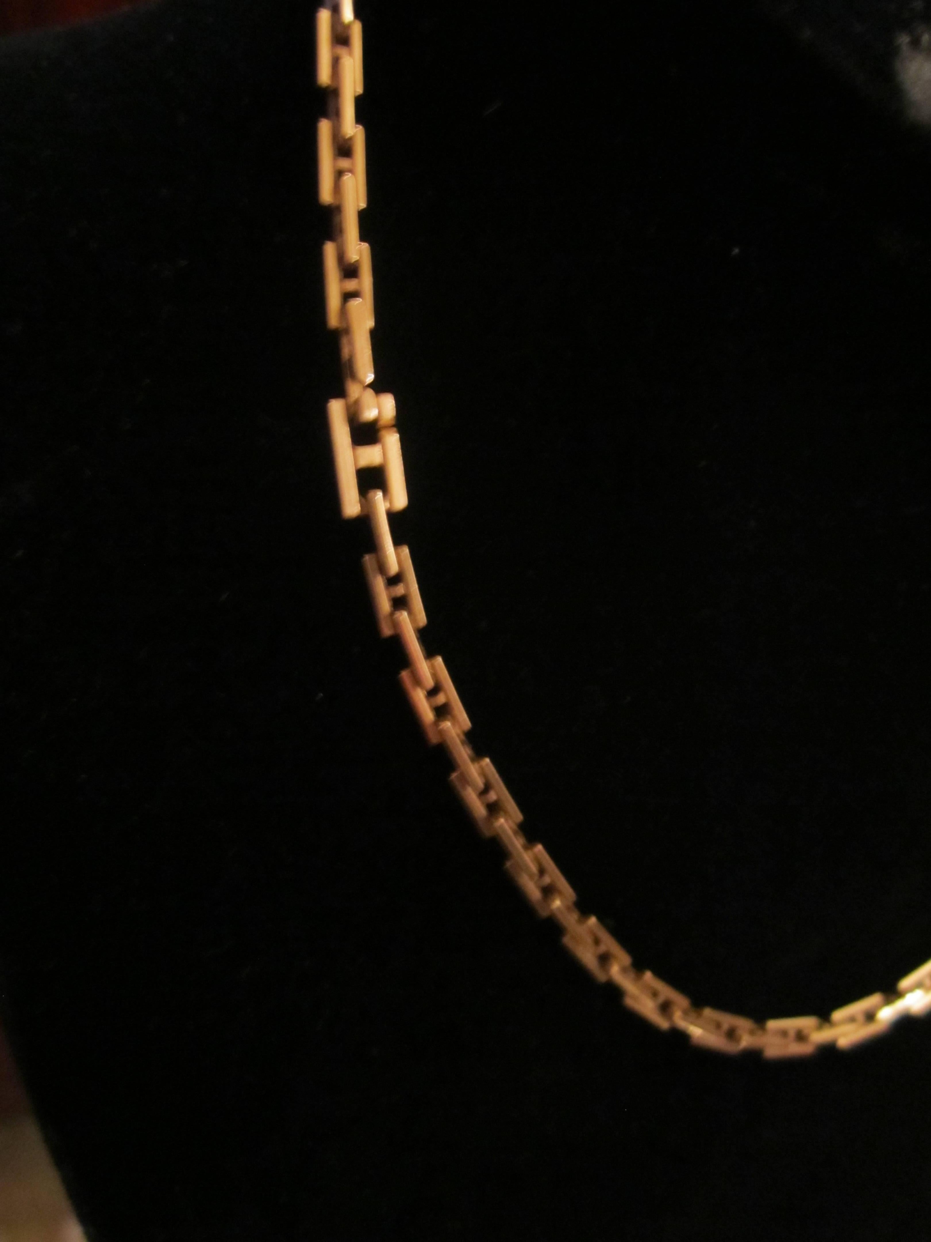 Hermès 'Hercules' 18 Karat Yellow Gold Necklace In Excellent Condition In New York, NY