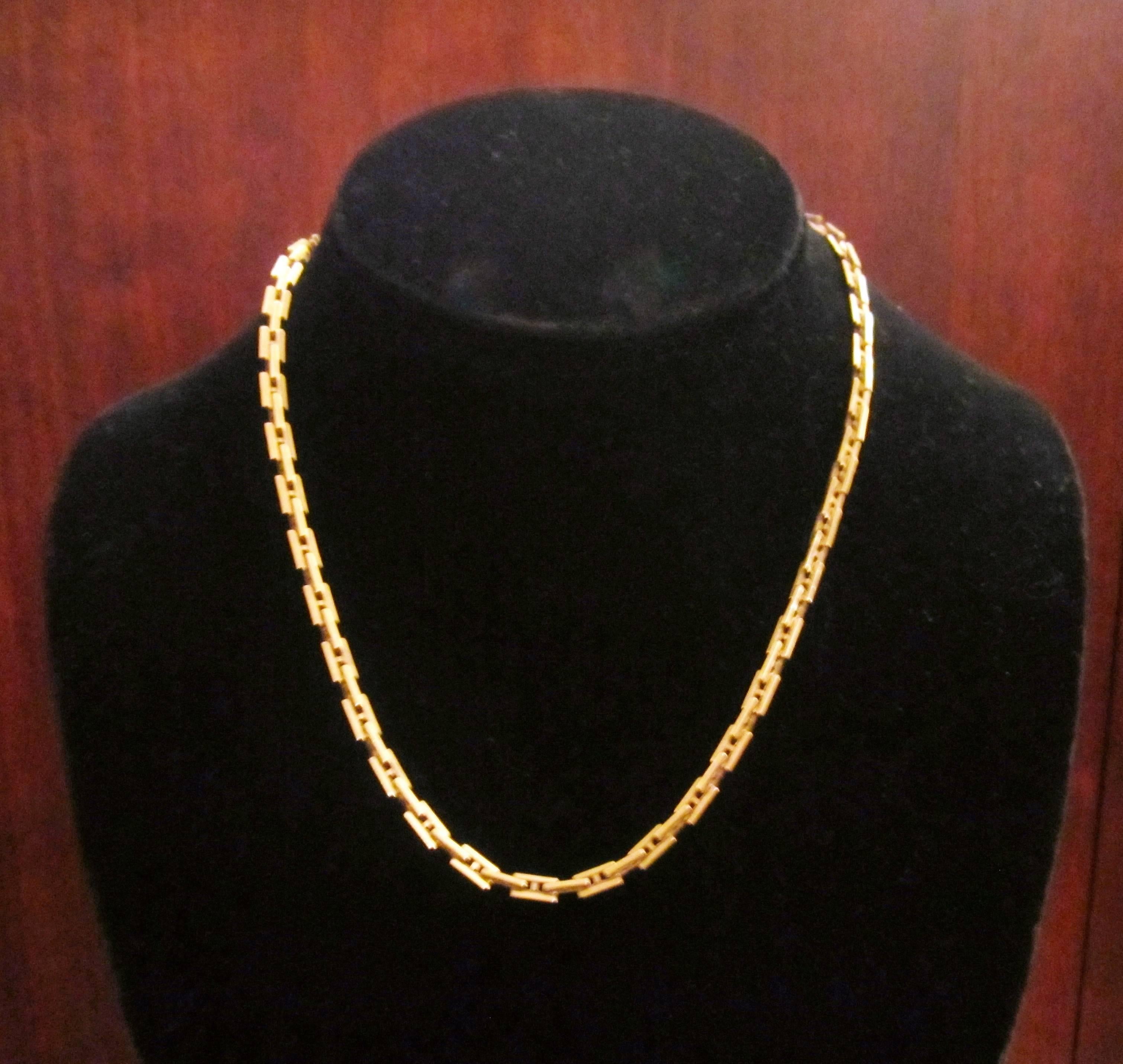 hermes 18k necklace