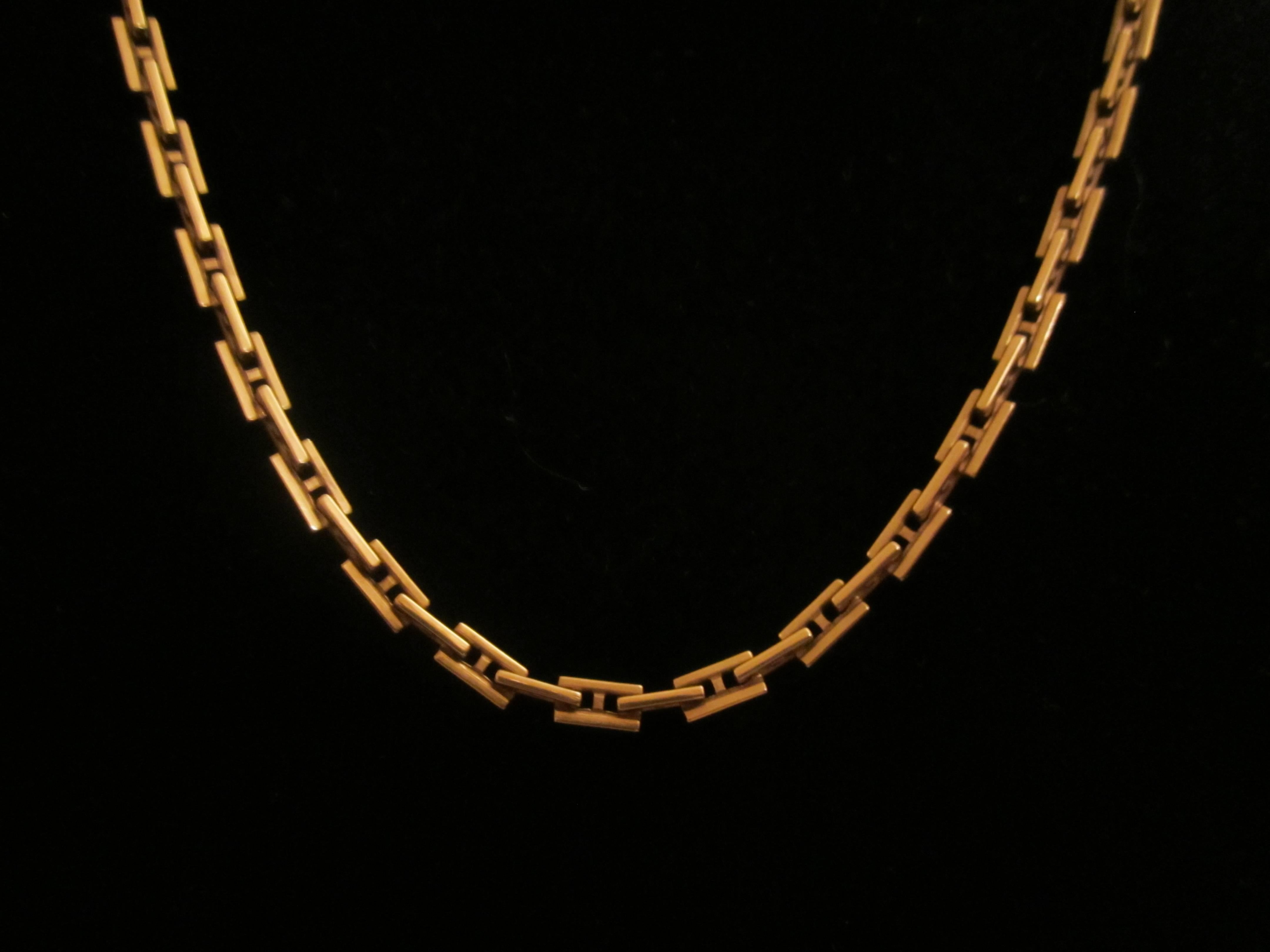 French Hermès 'Hercules' 18 Karat Yellow Gold Necklace