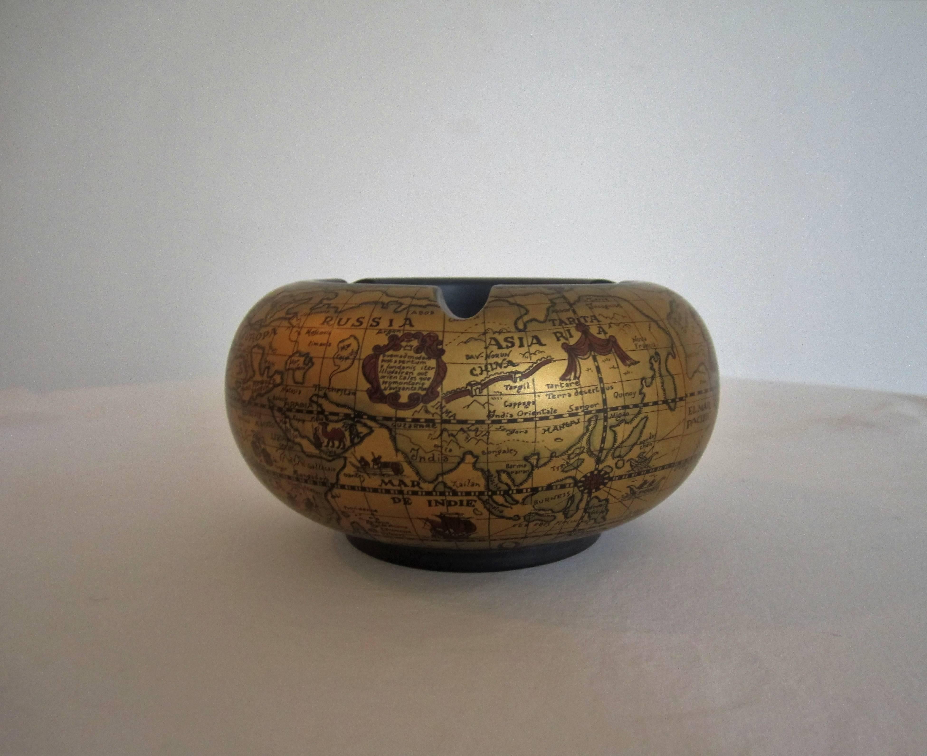 ceramic world globe