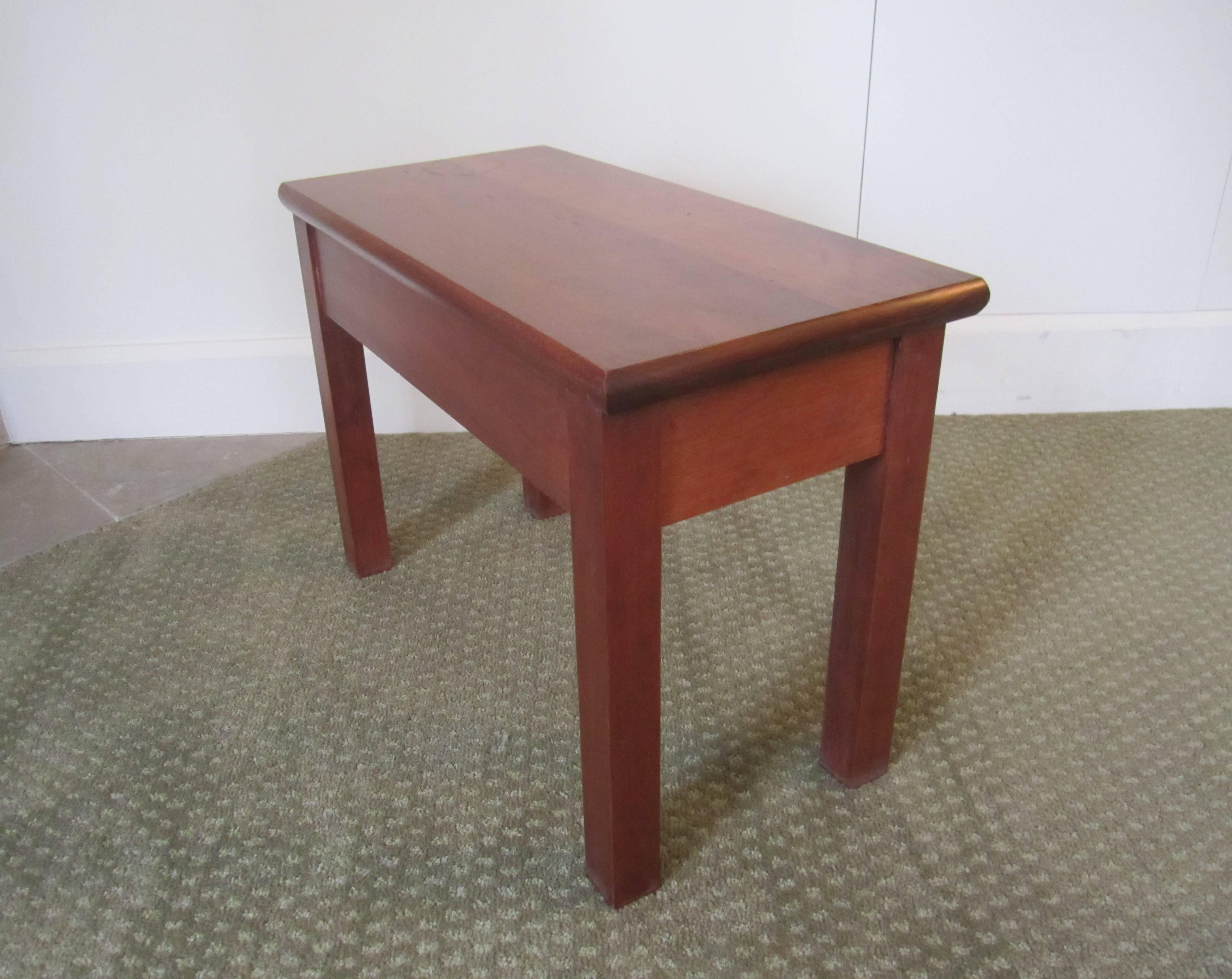 20th Century Small End or Side Table with Shelf