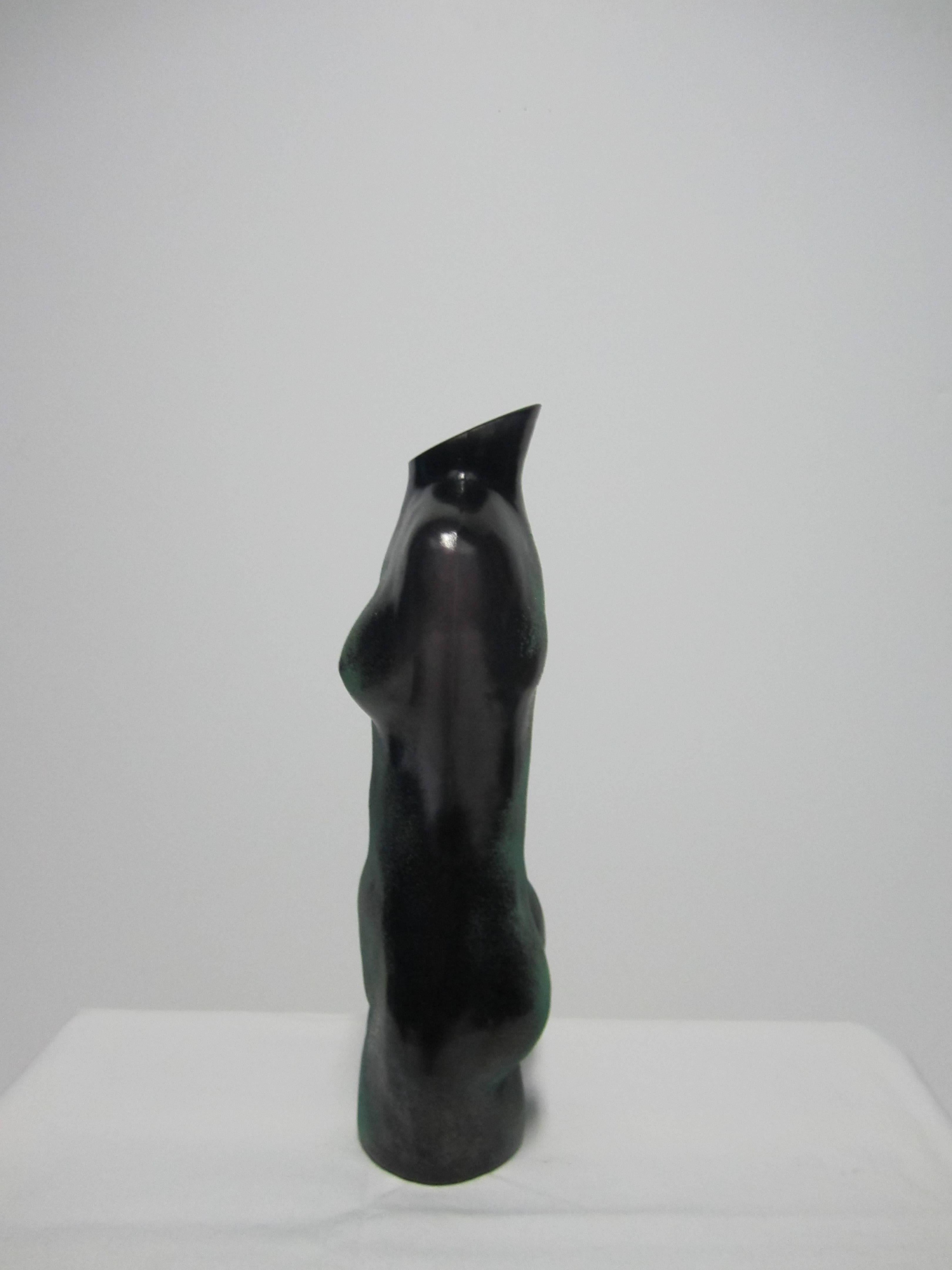 Scandinavian Modernist Female Nude Torso Sculpture Vessel by Renate Stock In Excellent Condition In New York, NY