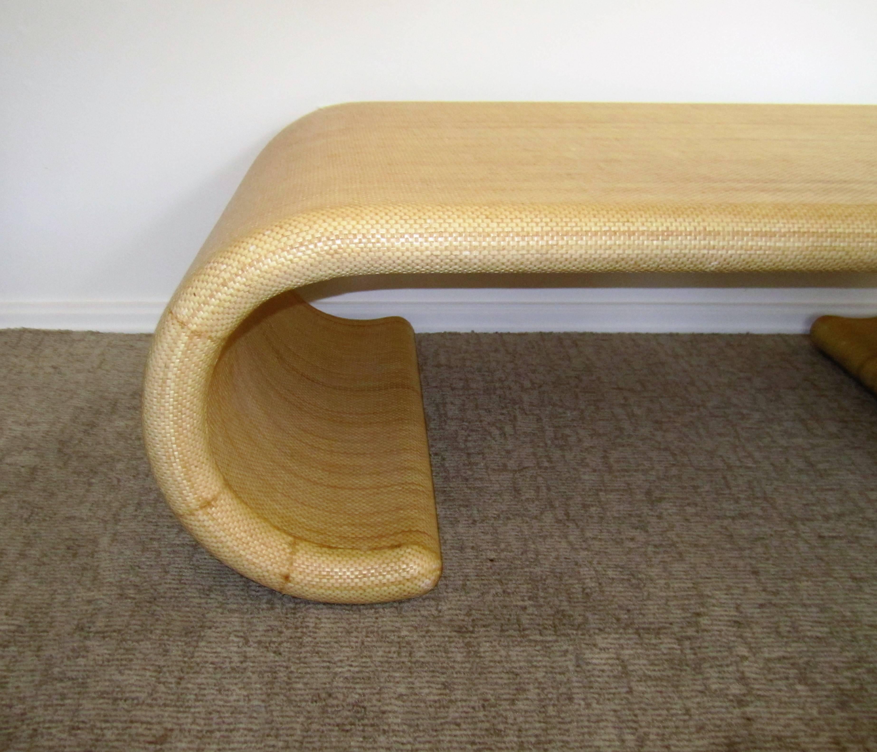 20th Century Modern Scroll Coffee Table in the Style of Karl Springer
