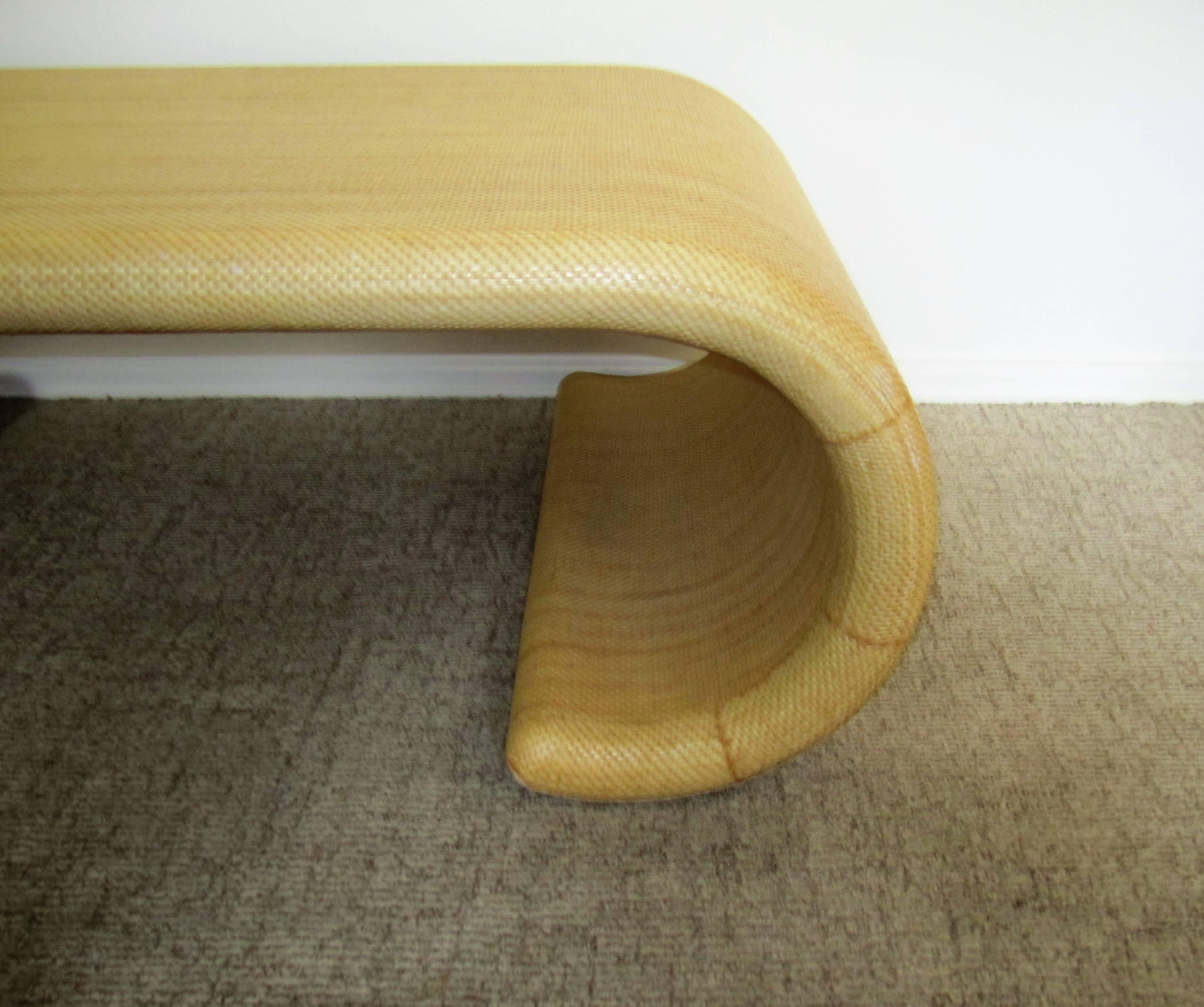 Modern Scroll Coffee Table in the Style of Karl Springer 1