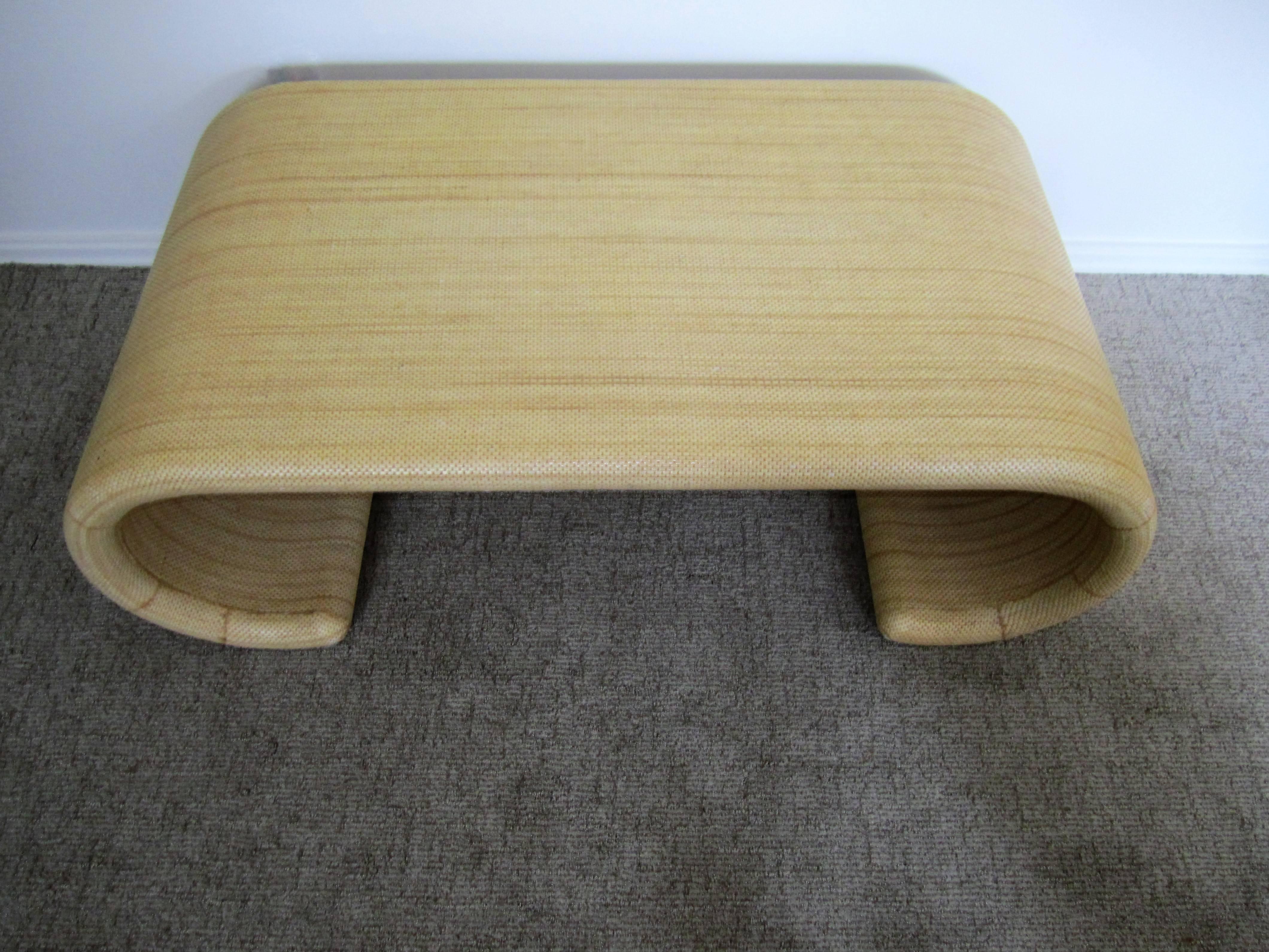 Modern Scroll Coffee Table in the Style of Karl Springer 3