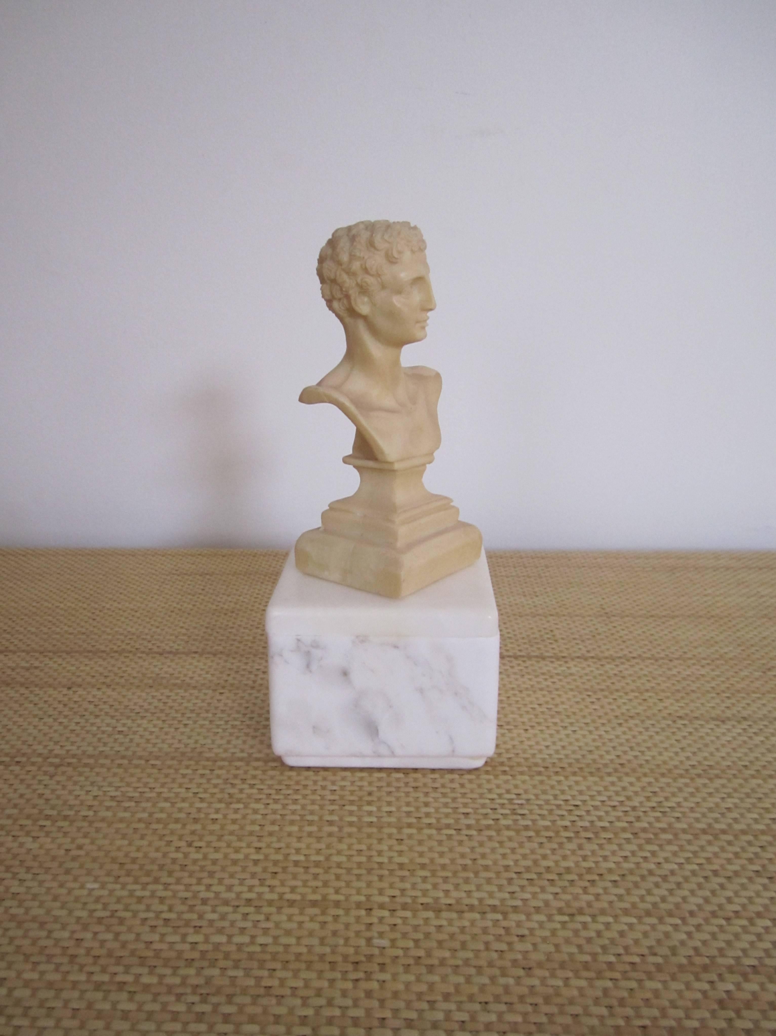 Midcentury Italian Classical Roman Sculpture Bust 3