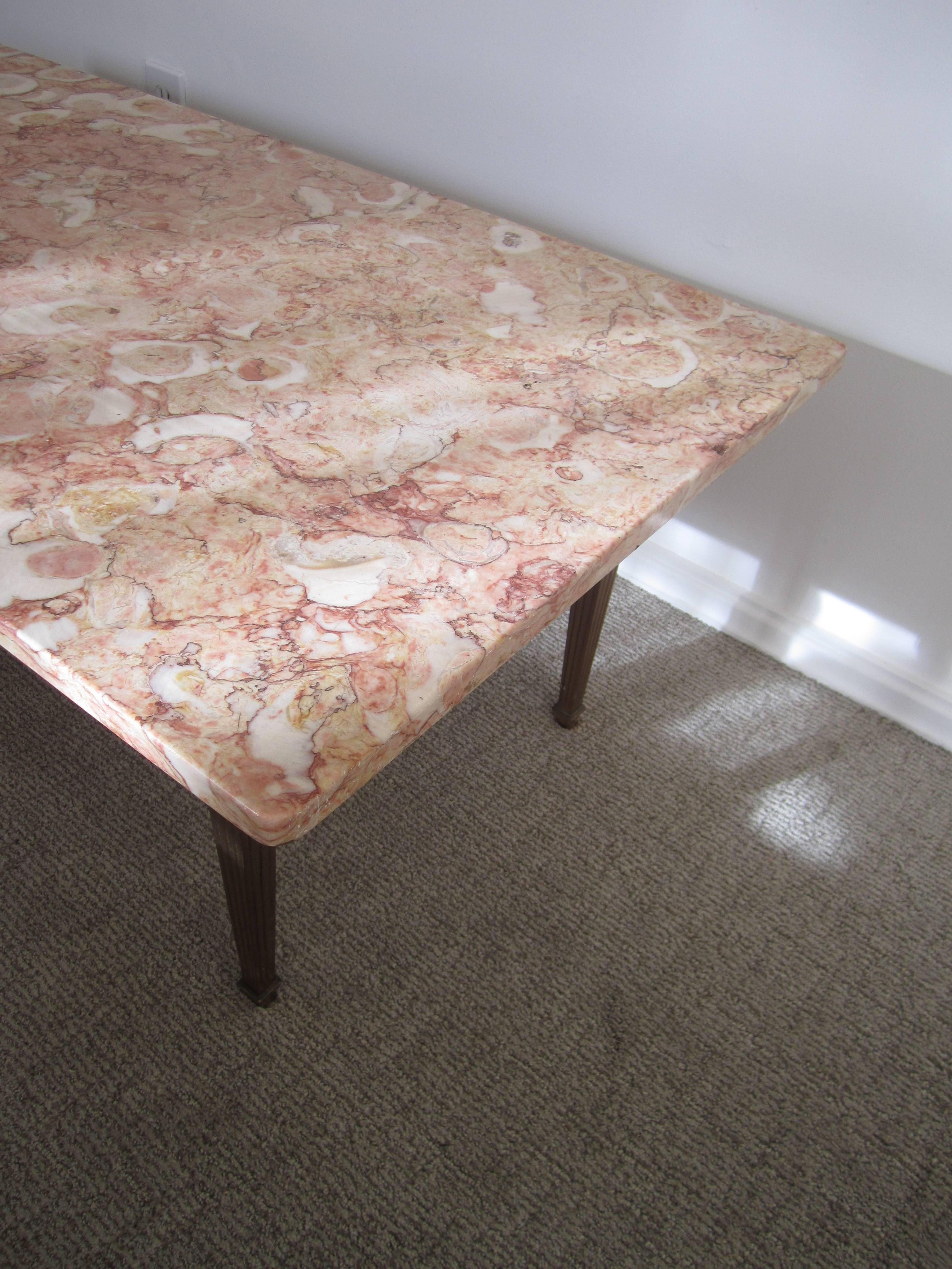 Beautiful Vintage Italian Marble Coffee Table, Italy 1950s For Sale at