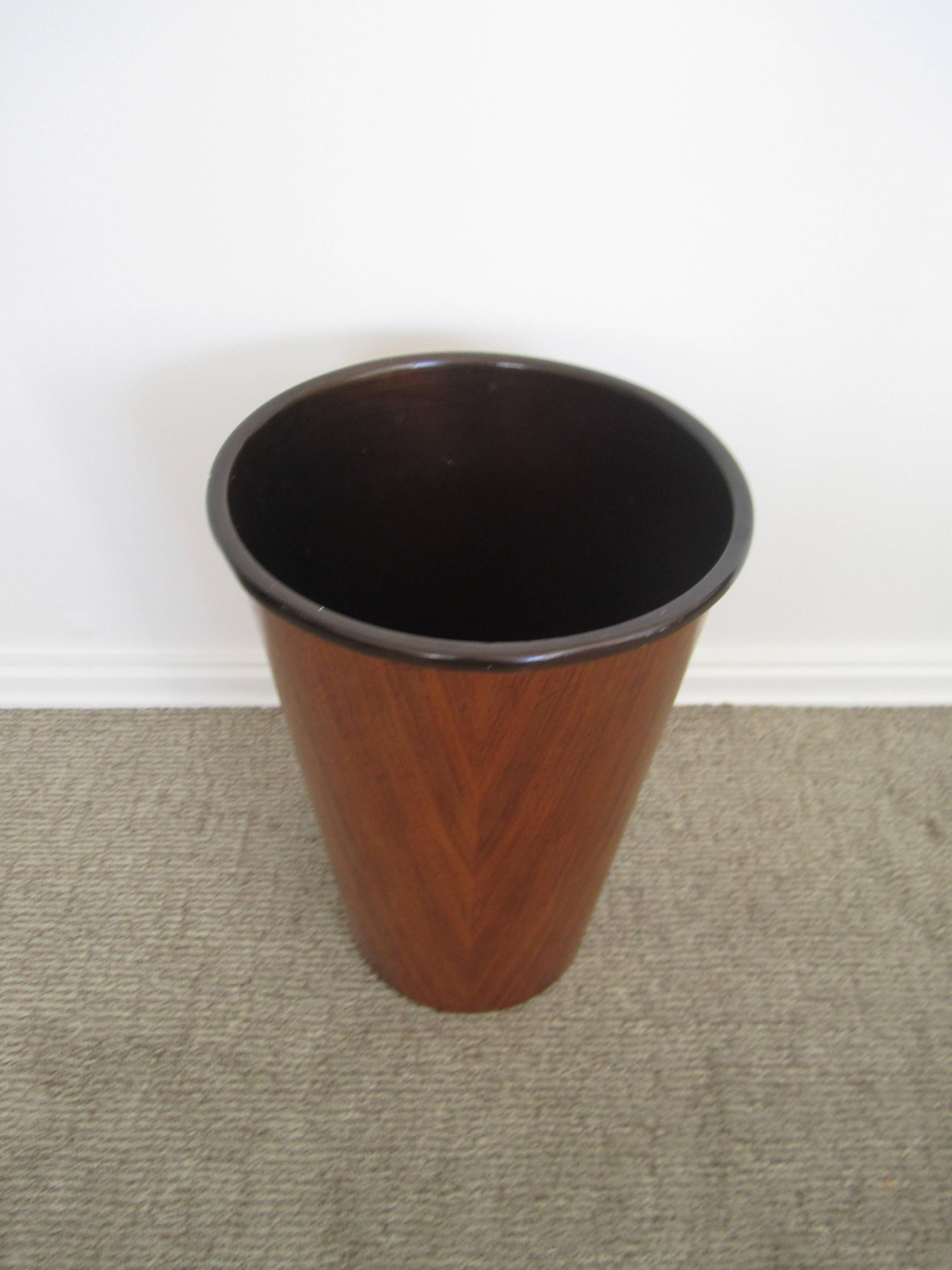 mid century modern trash can