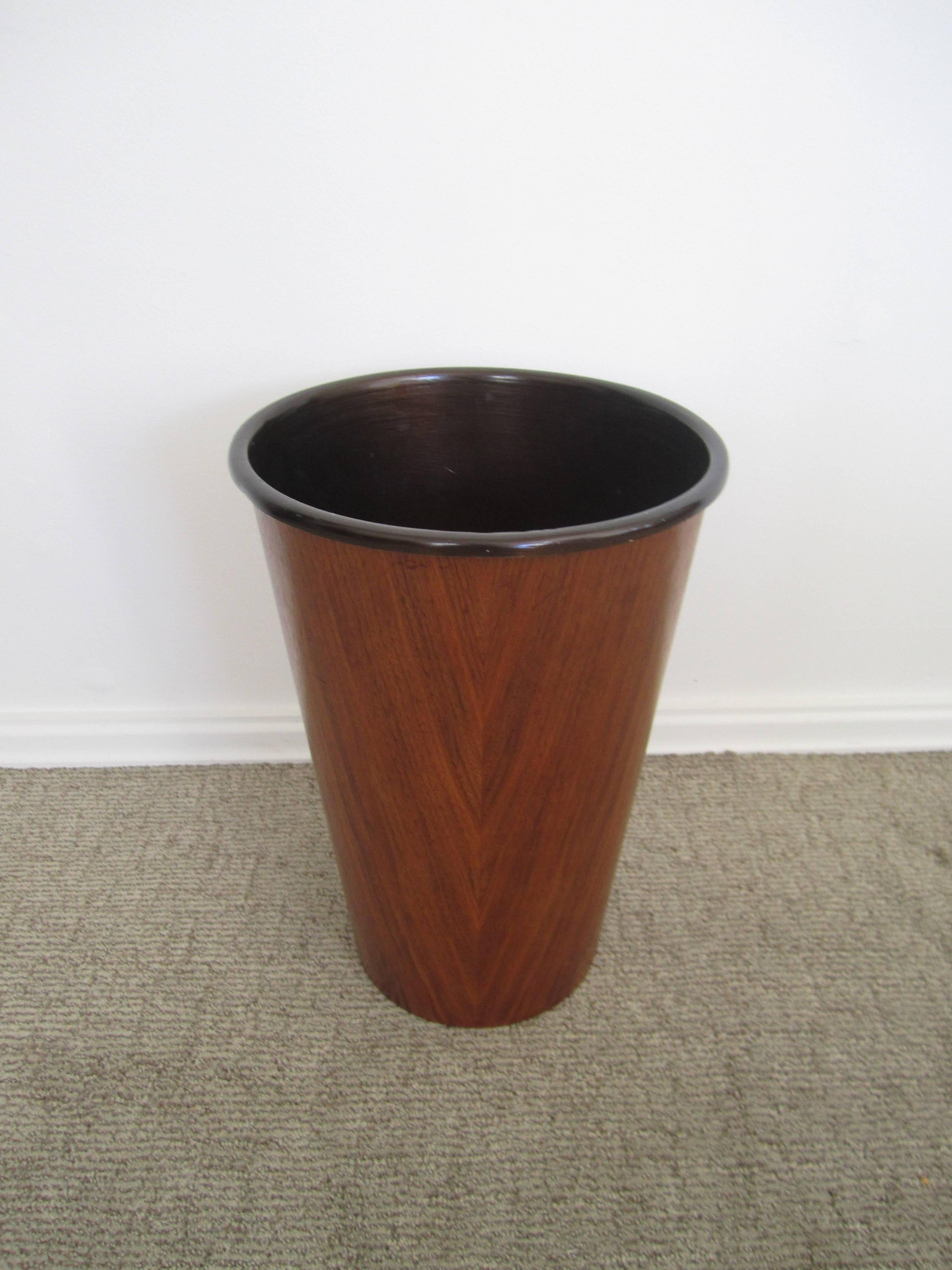 mid century modern wastebasket