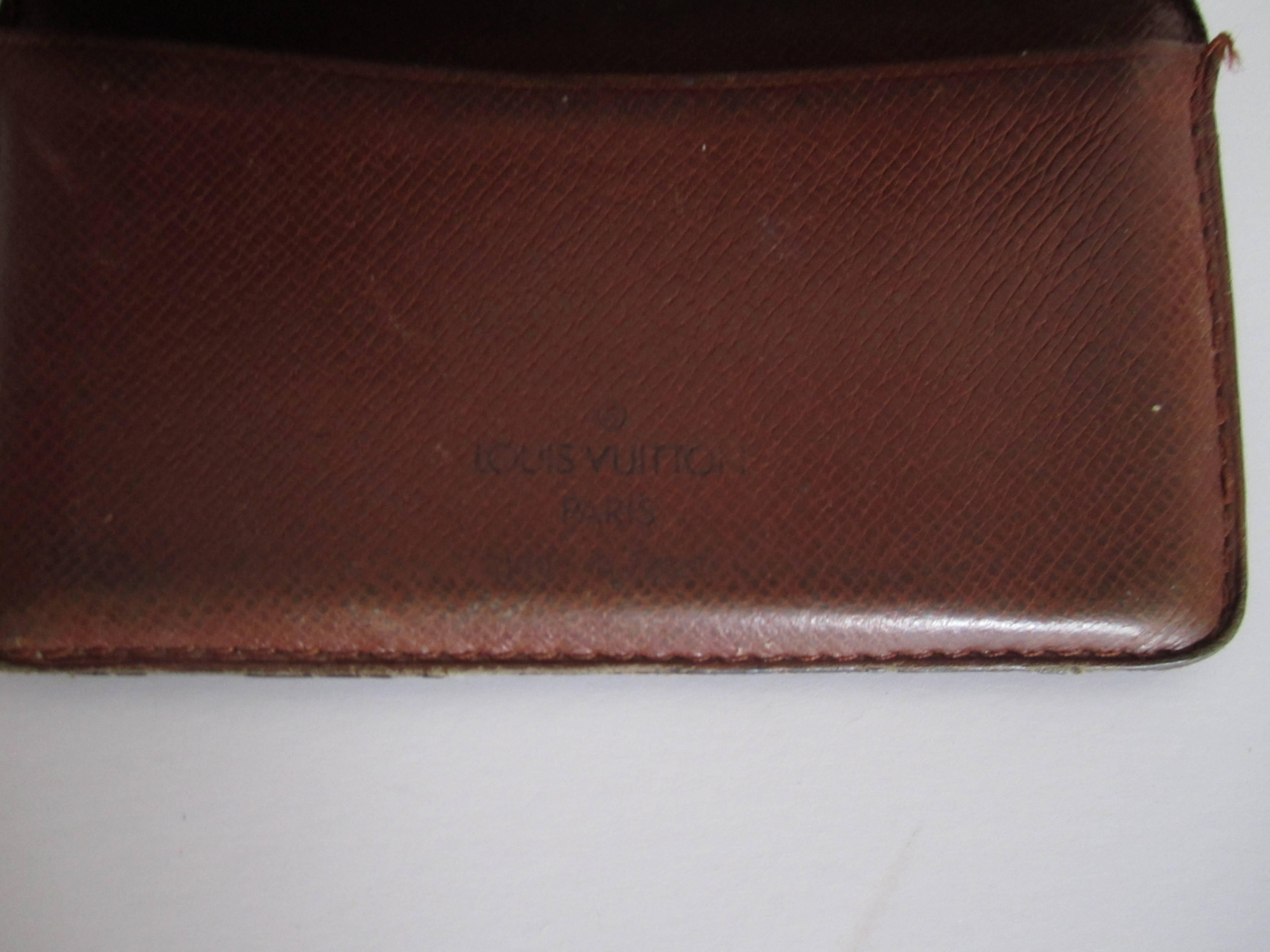 French LV Louis Vuitton Vintage Card Holder Case