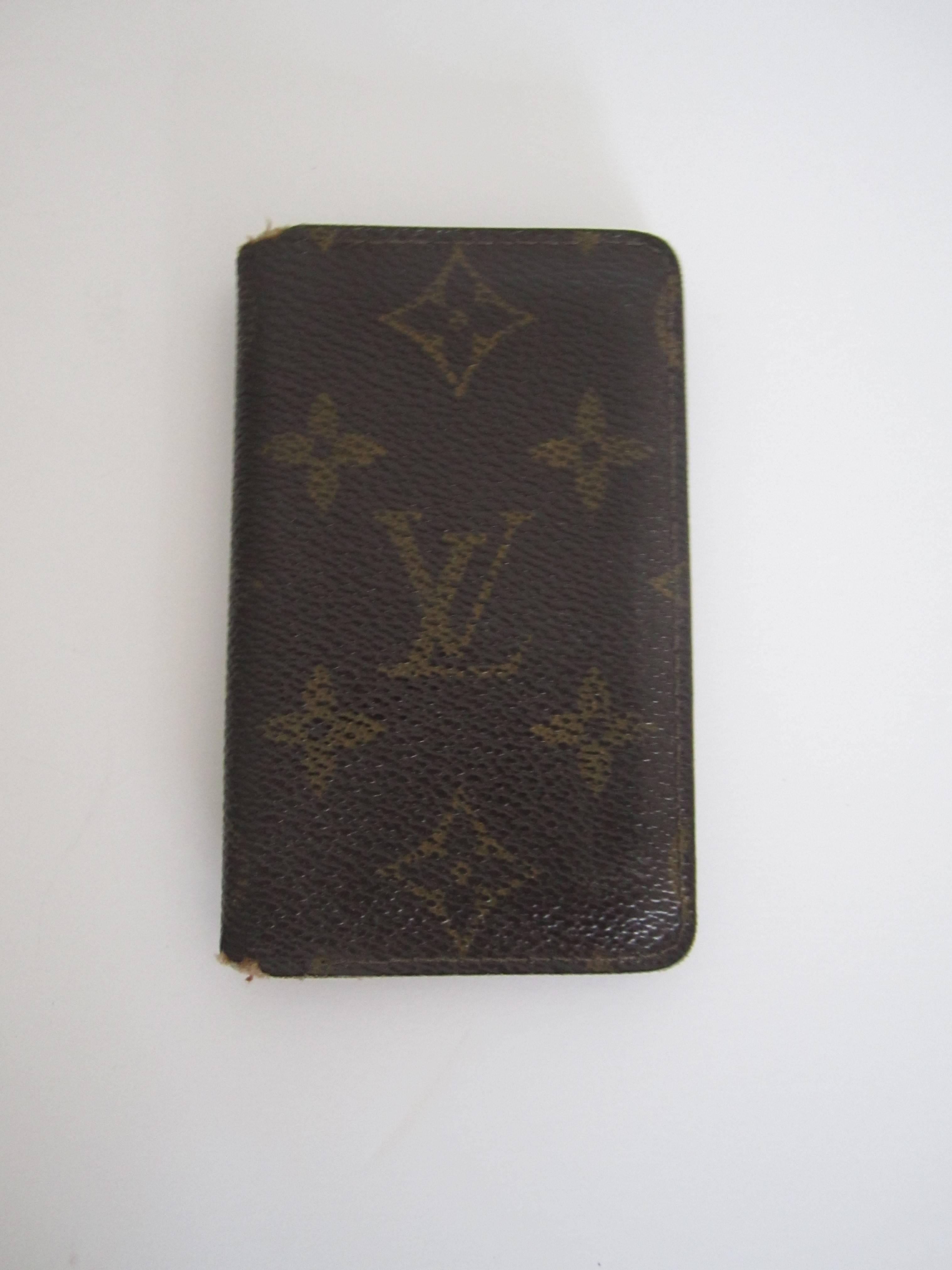 Late 20th Century LV Louis Vuitton Vintage Card Holder Case